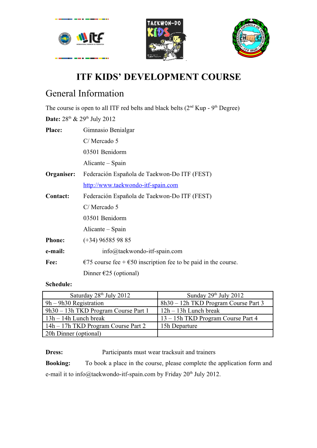 Itf Children S Development Course