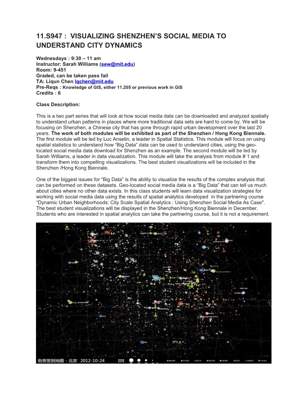 11.S947 : Visualizing Shenzhen S Social Media to Understand City Dynamics