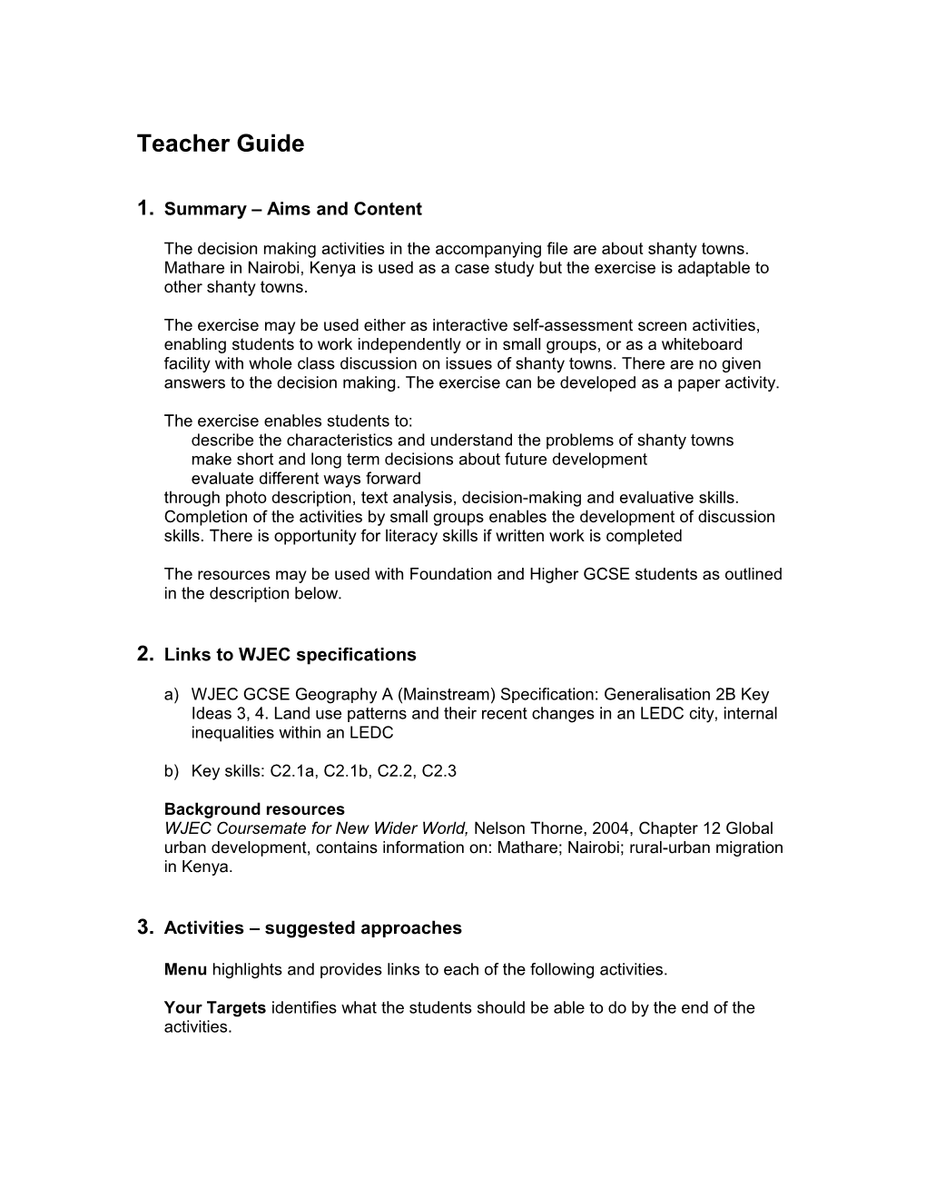 Teacher Notes Congestion3 Green Indicates Uncertainty About Wording