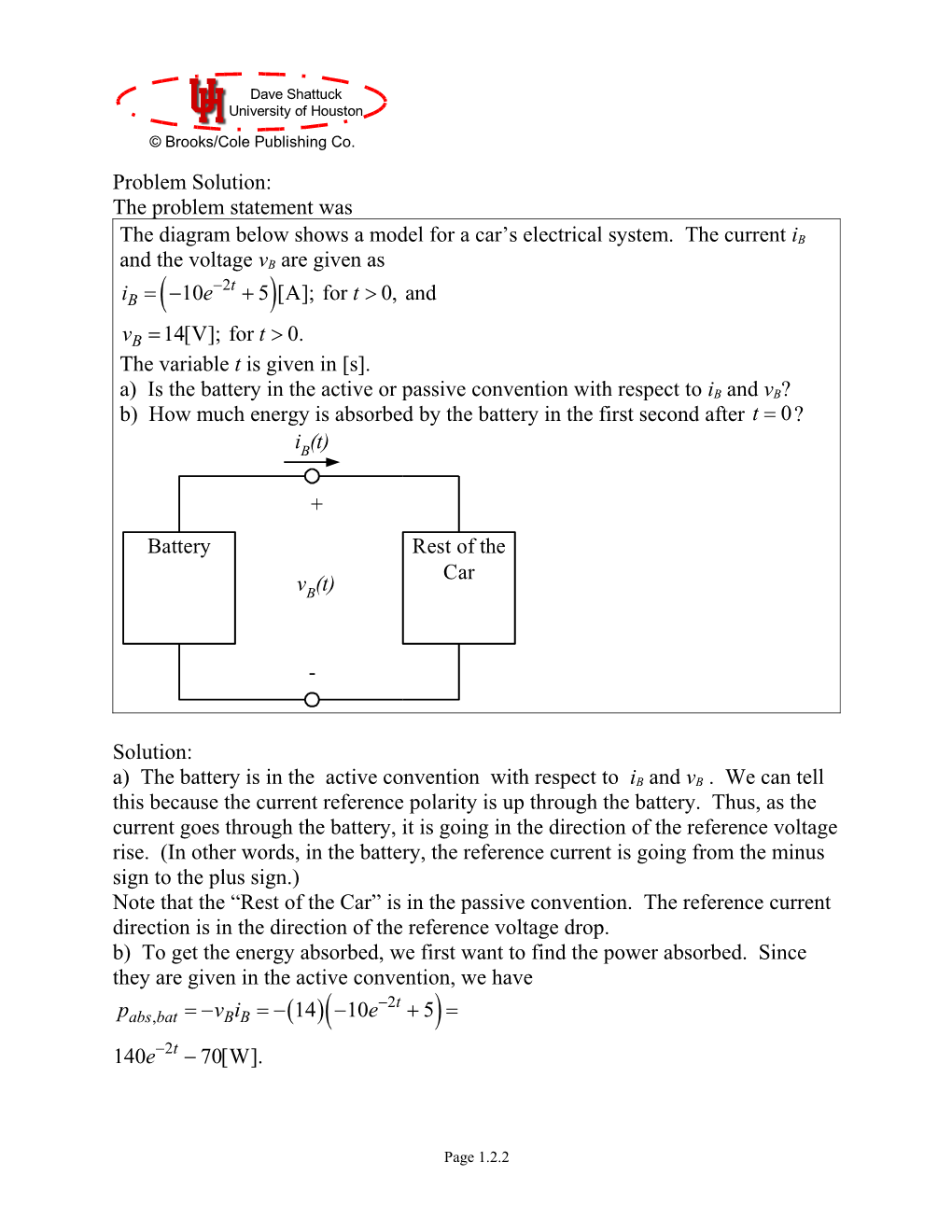 Practice Examination Module 1 Problem 2
