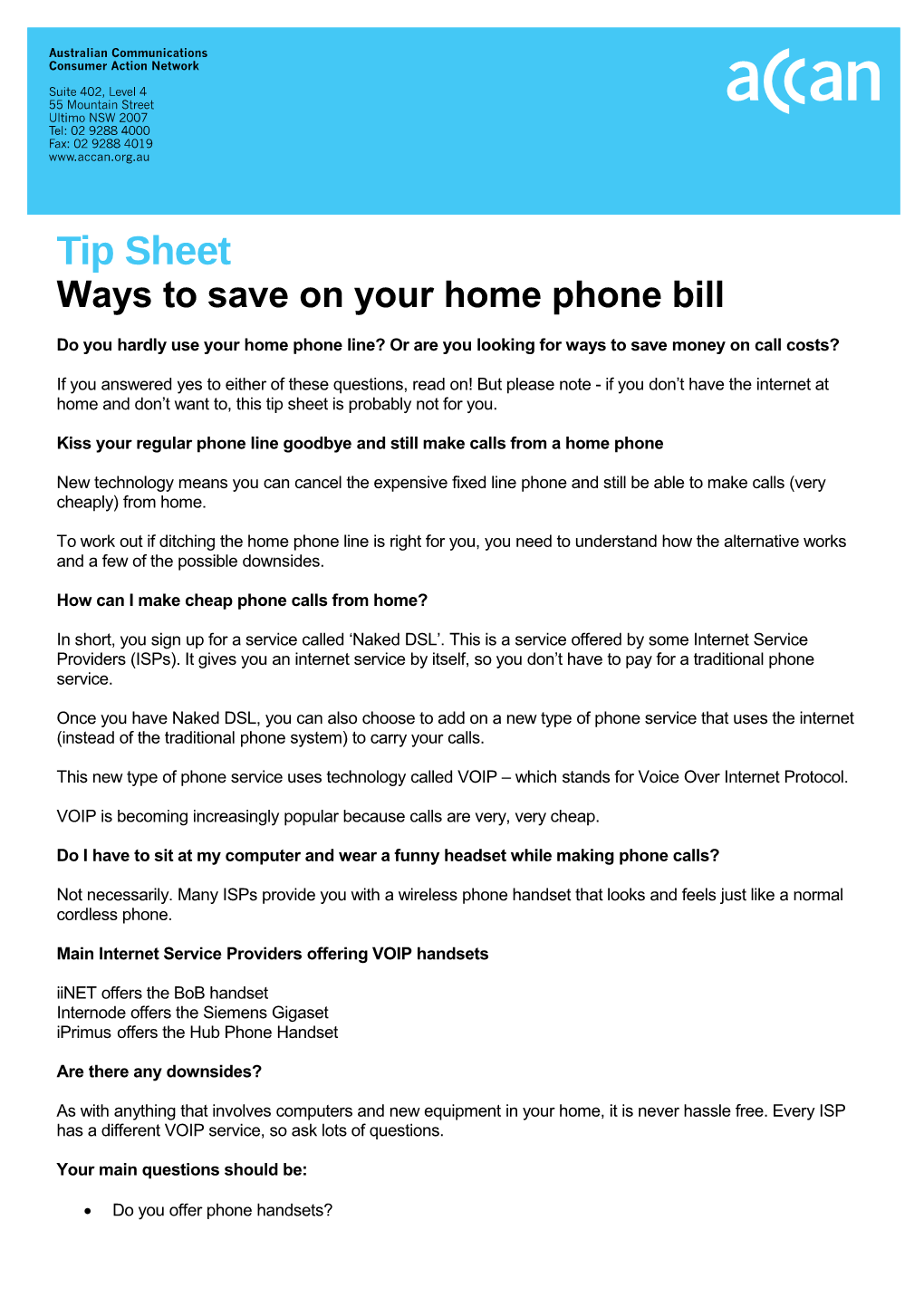 Ways to Save on Your Home Phone Bill