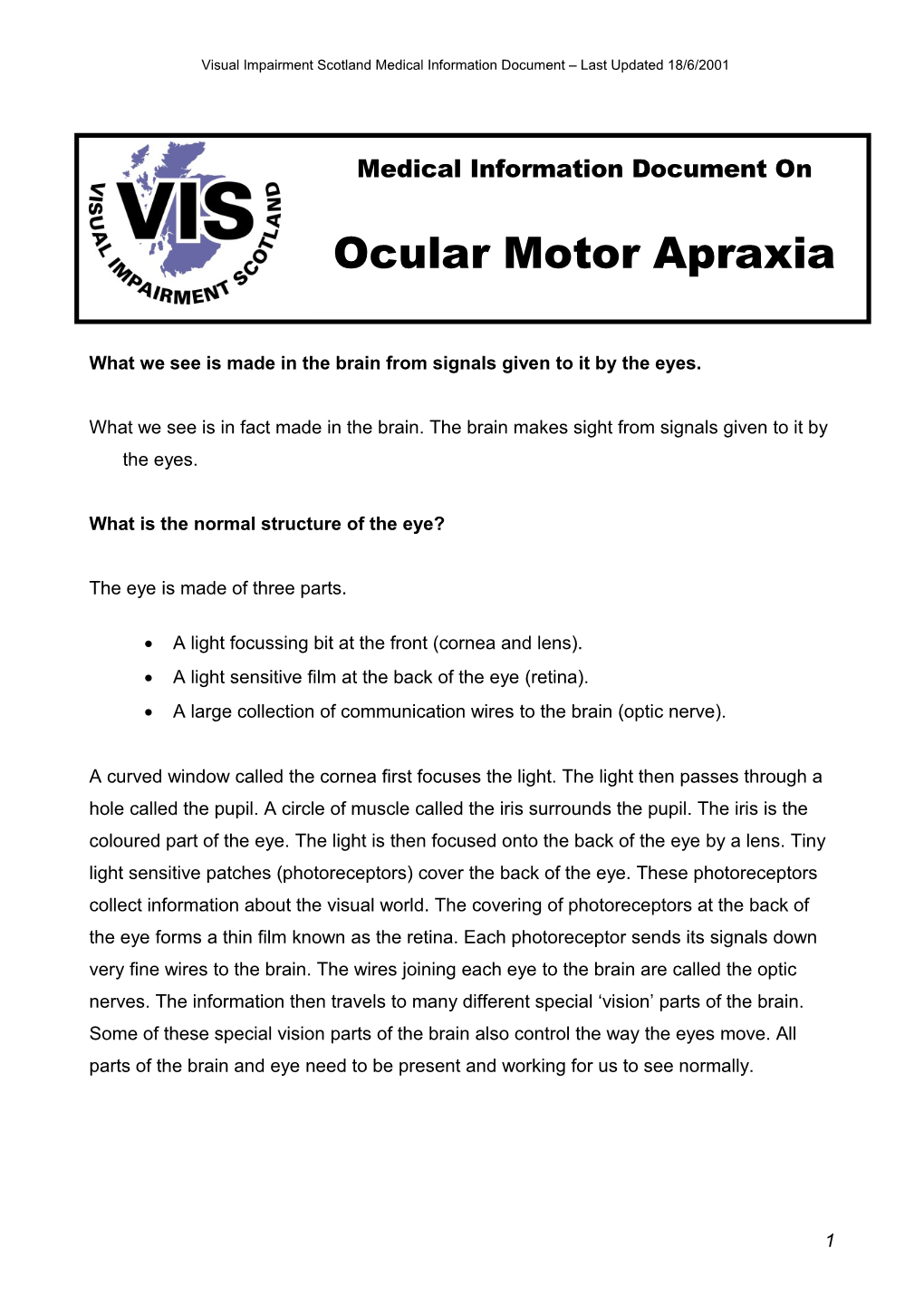 Toxoplasmosis of the Eye