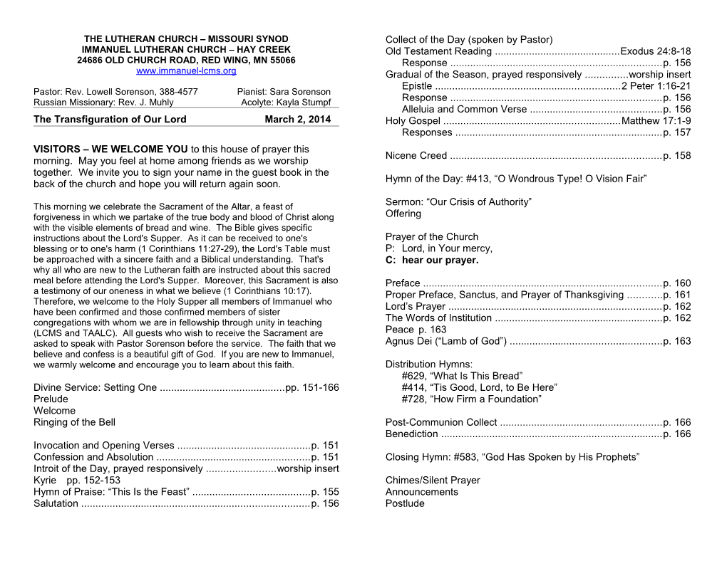 The Lutheran Church Missouri Synod s13