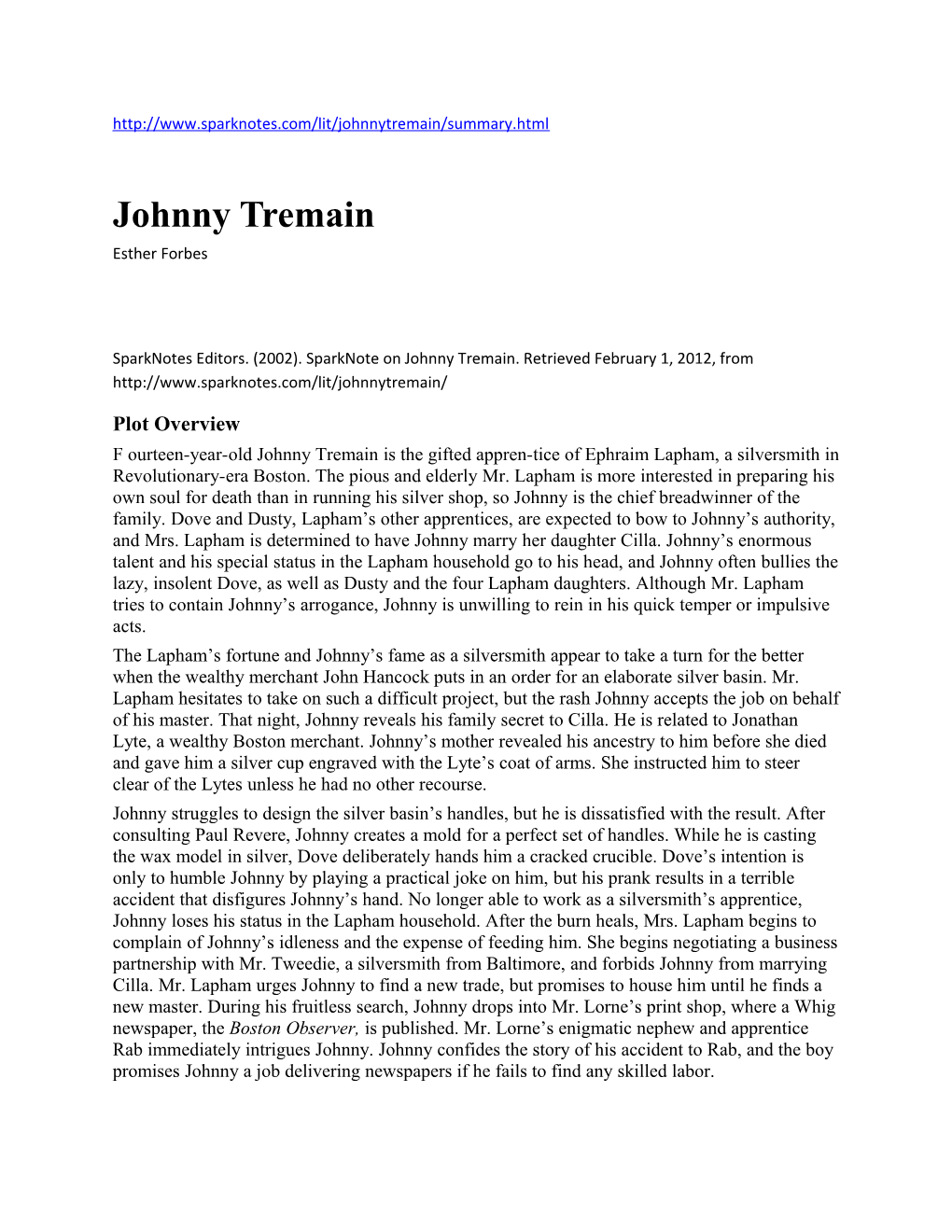 Johnny Tremain