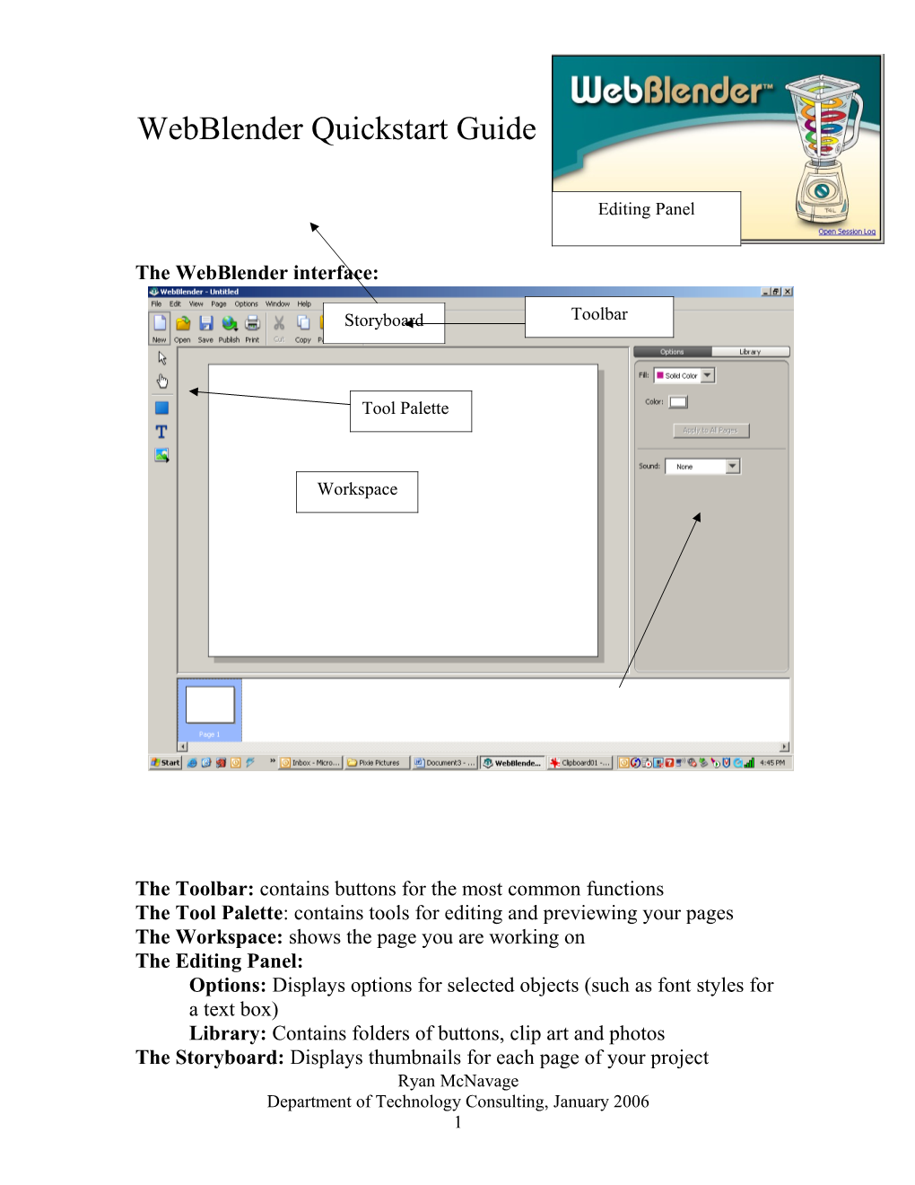 Webblender Quickstart Guide