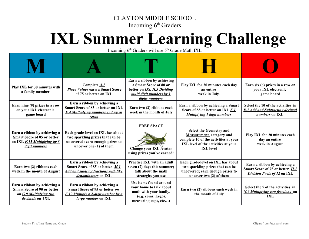 Incoming 6Th Graders Will Use 5Th Grade Math IXL