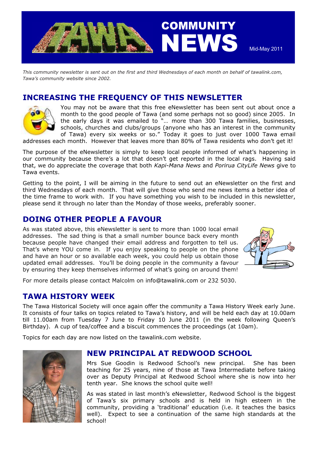 Increasing the Frequency of This Newsletter