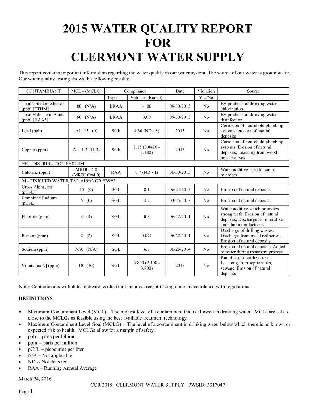 Water Quality Report s3