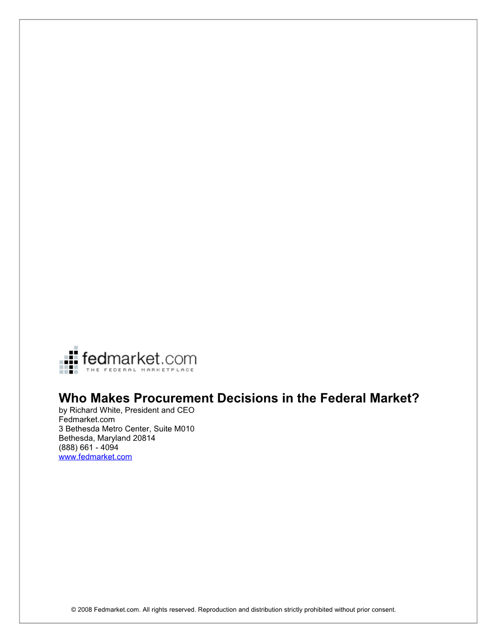 GSA Schedules - a Vendor's Path to Federal Sales