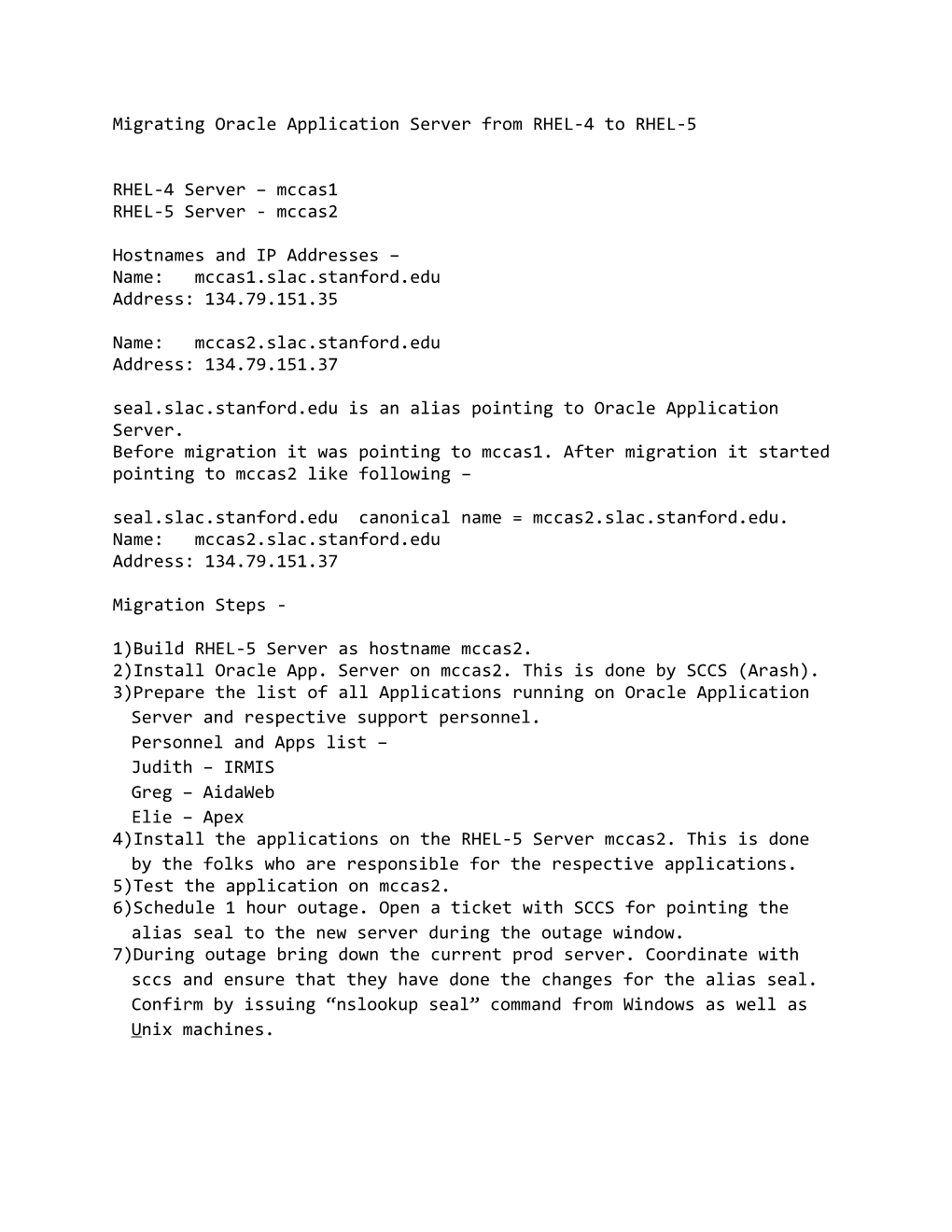 Migrating Oracle Application Server from RHEL-4 to RHEL-5