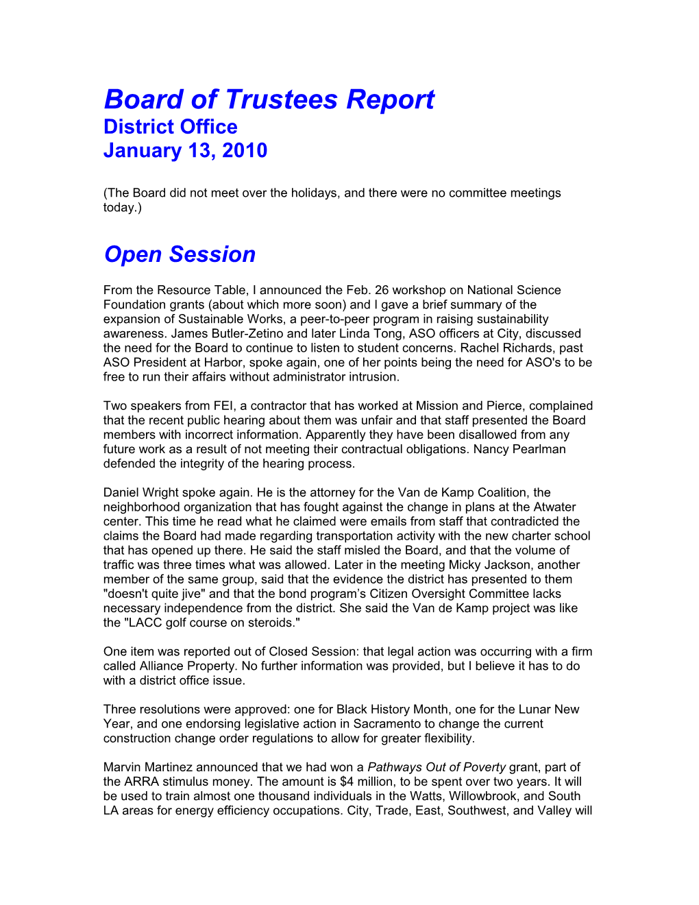 Board of Trustees Report s4