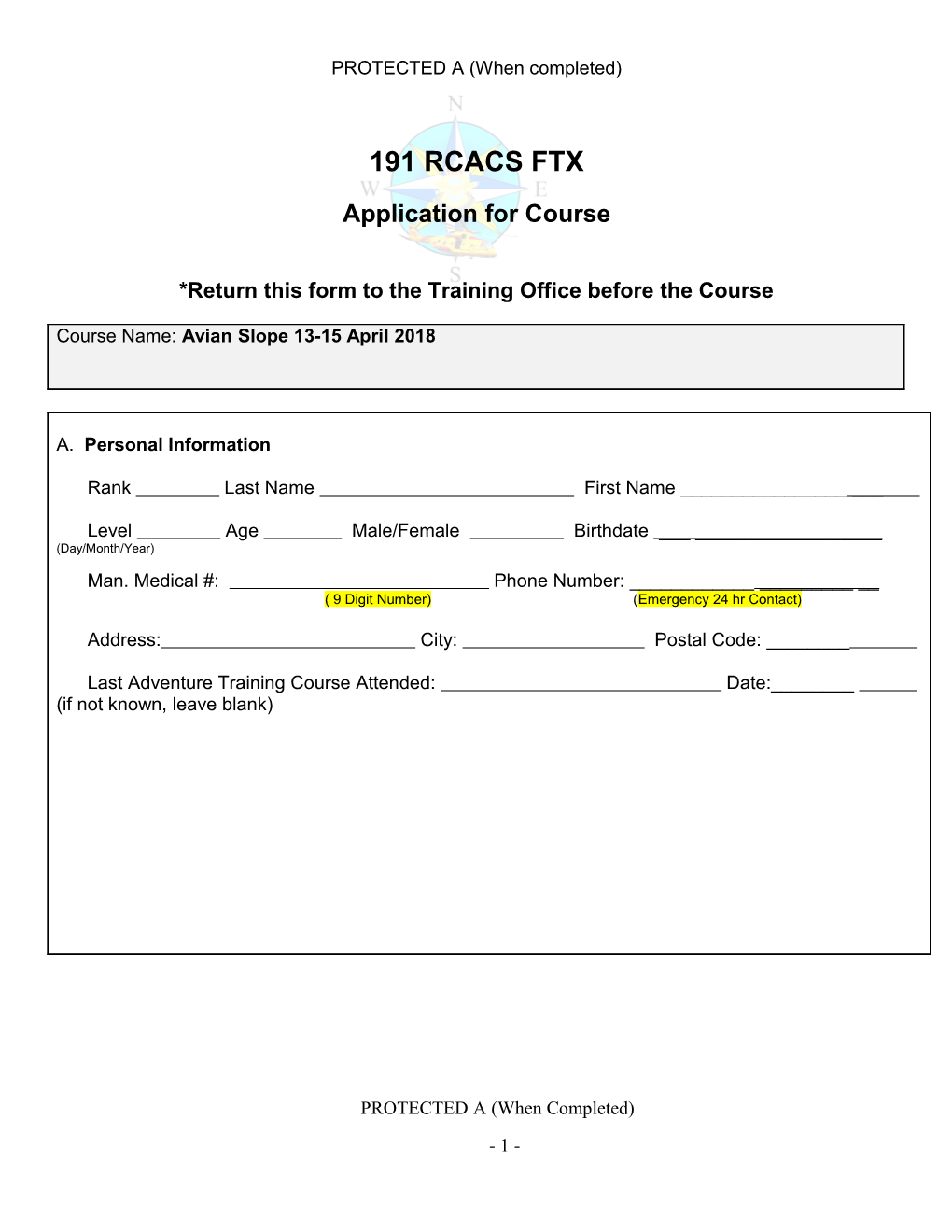 Air Crew Survival - Fall Exercise 98