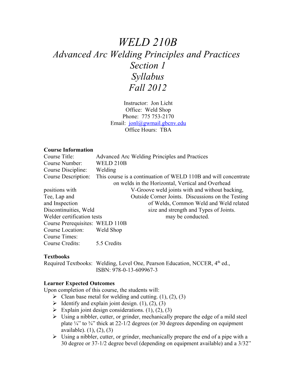 Advanced Arc Welding Principles and Practices