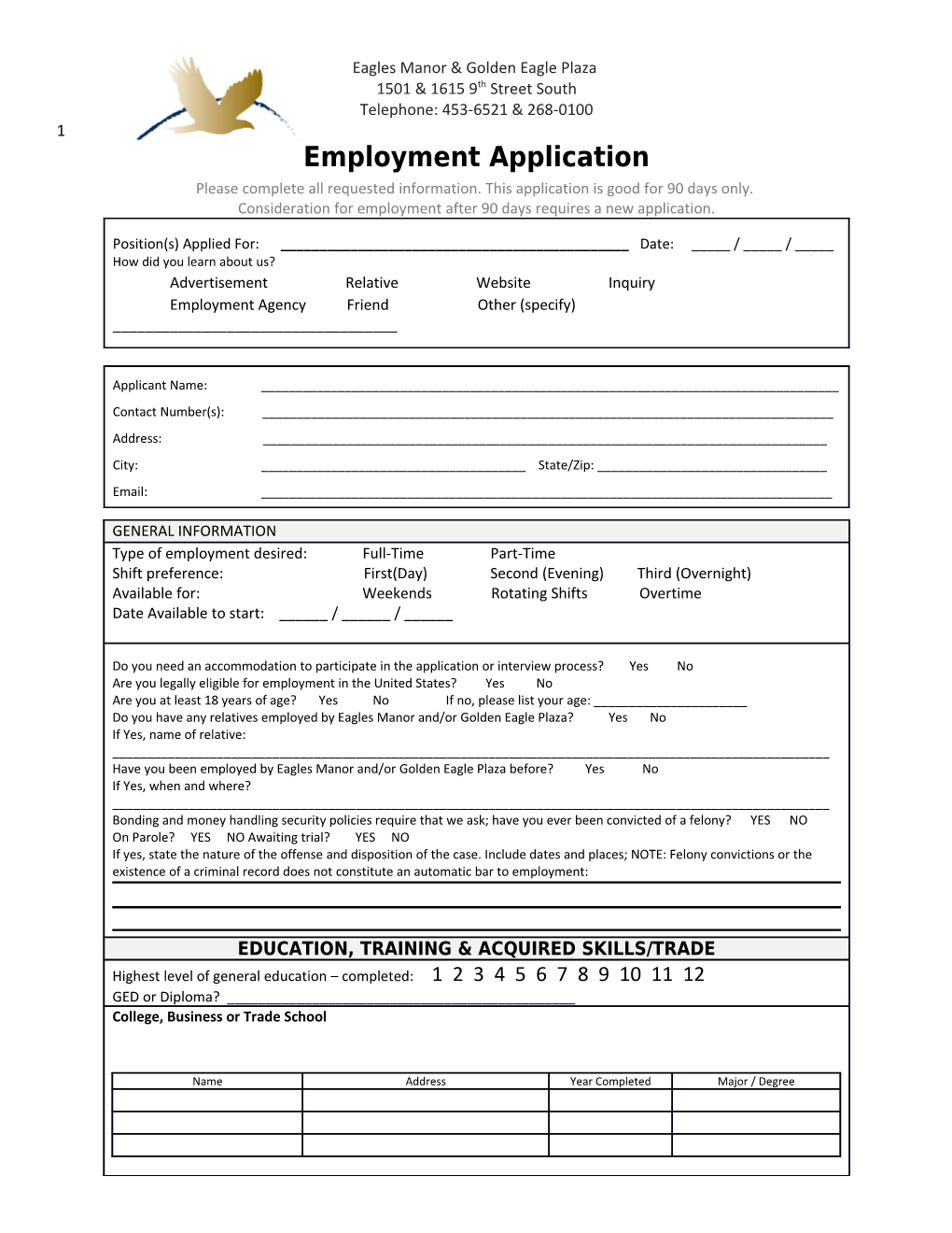 Employment Application s23