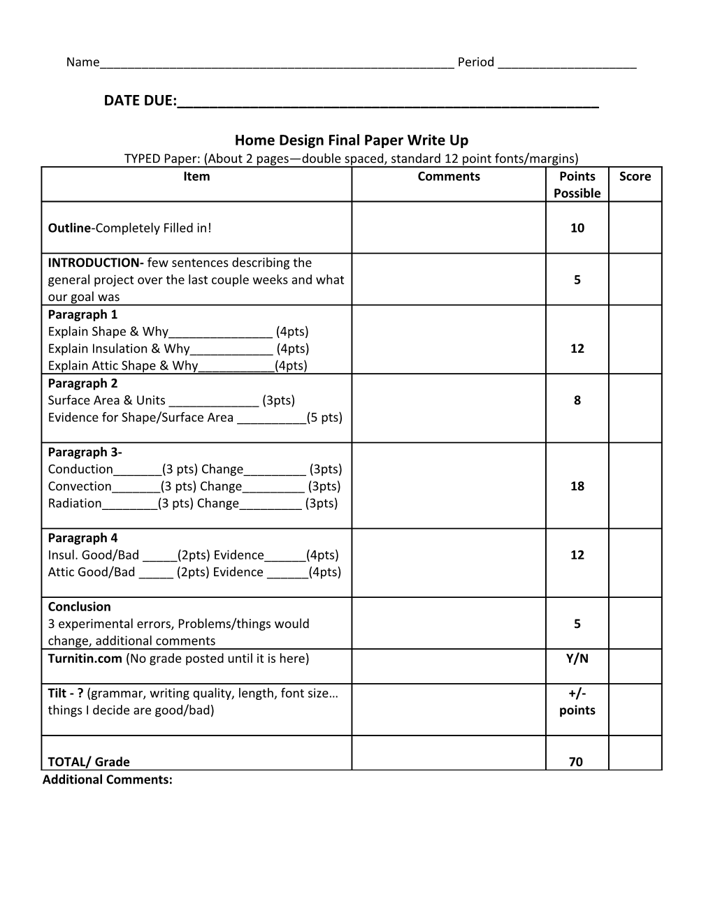 Home Design Final Paper Write Up