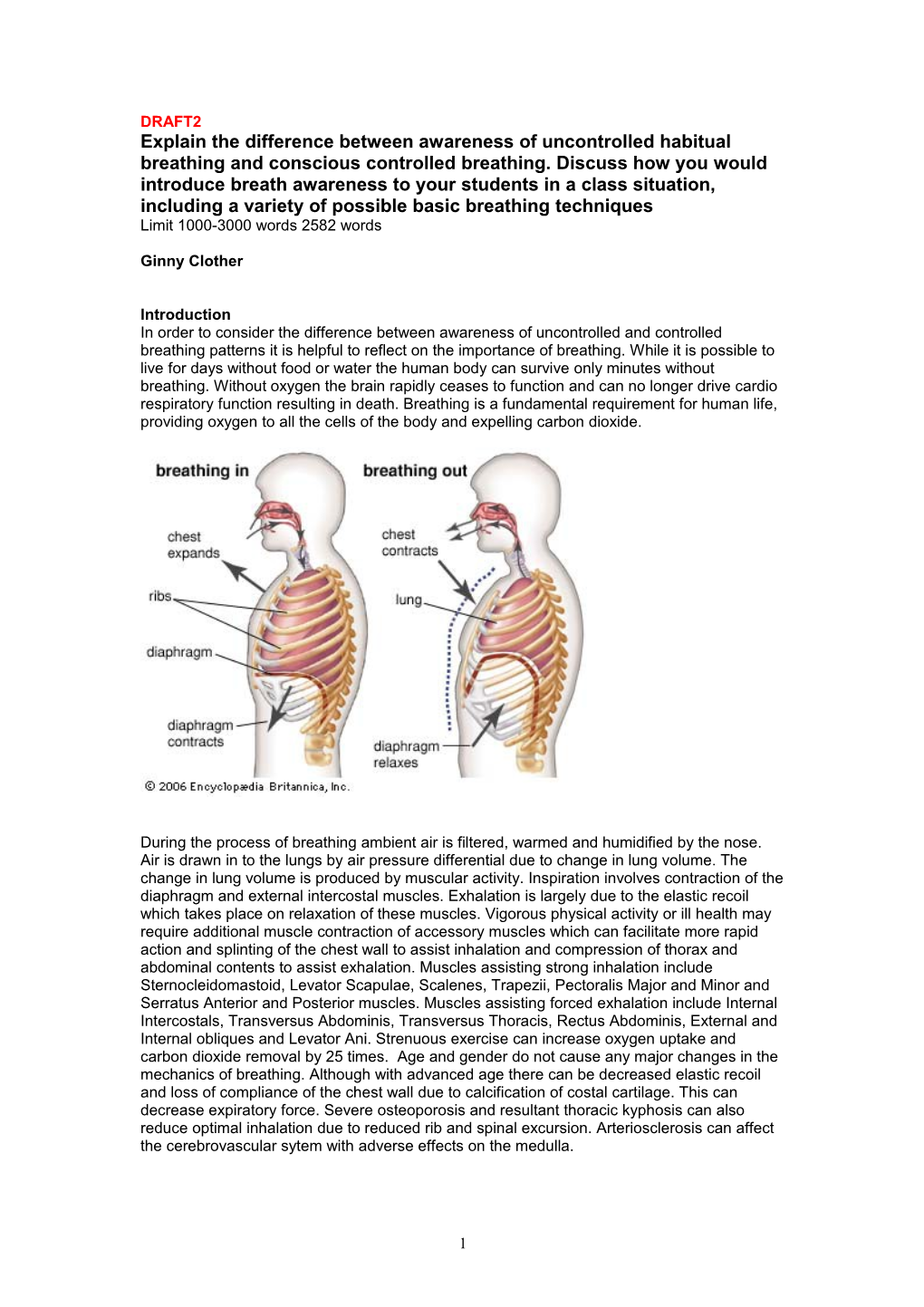 Explain The Difference Between Awareness Of Uncontrolled Habitual Breathing And Conscious Controlled Breathing