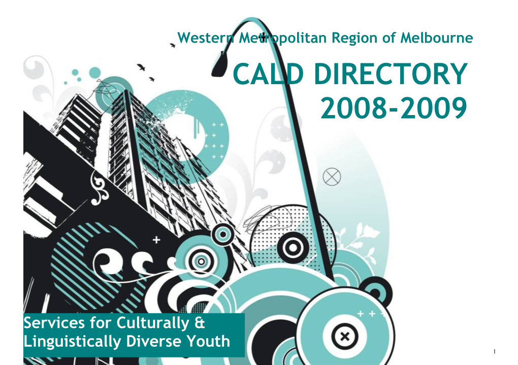 Services for Cald* Youth in the Western Metropolitan Region of Melbourne