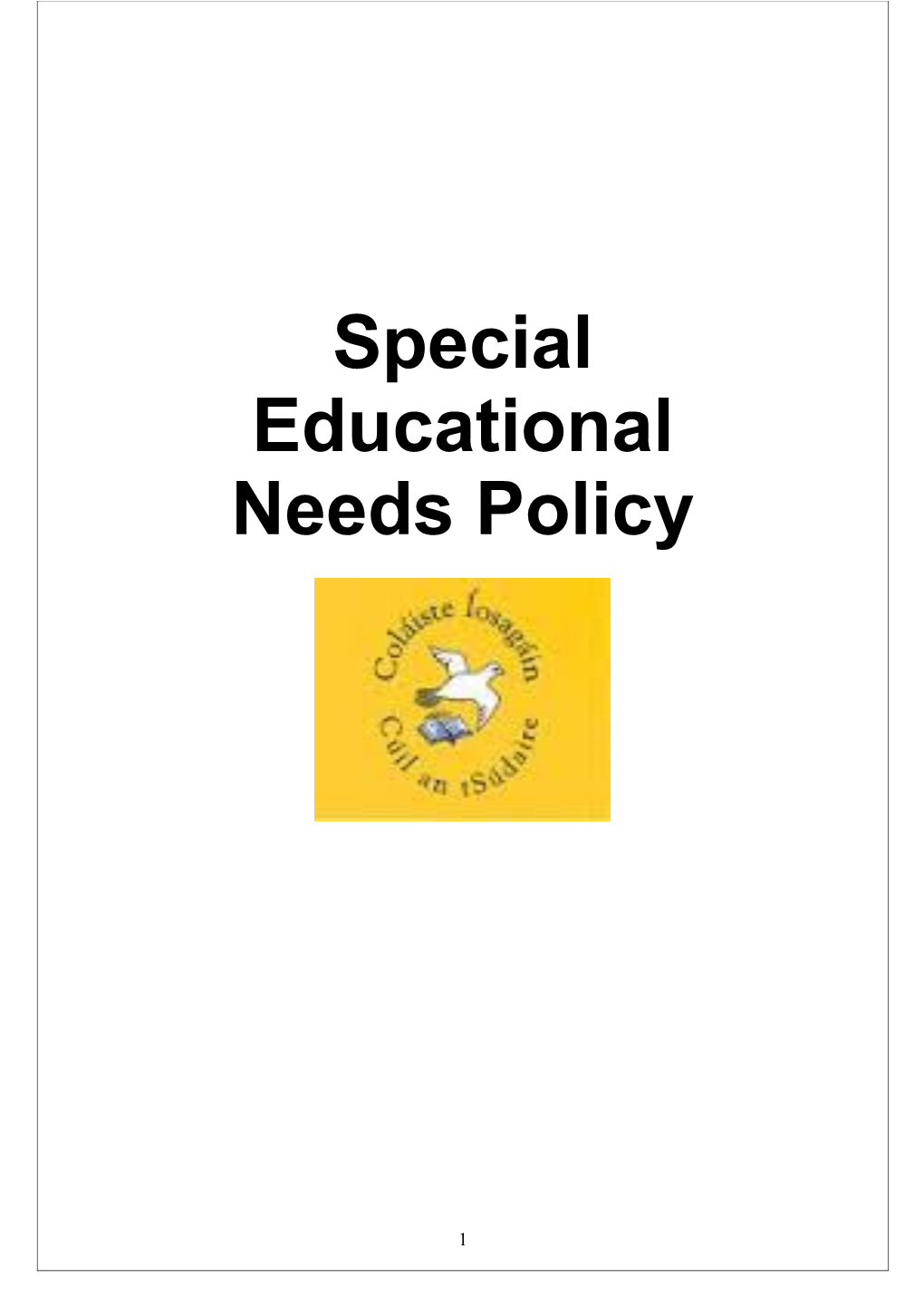 Special Educational Needs Policy