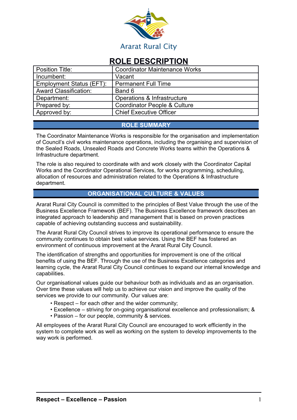 The Coordinatormaintenance Works Is Responsible for the Organisation and Implementation