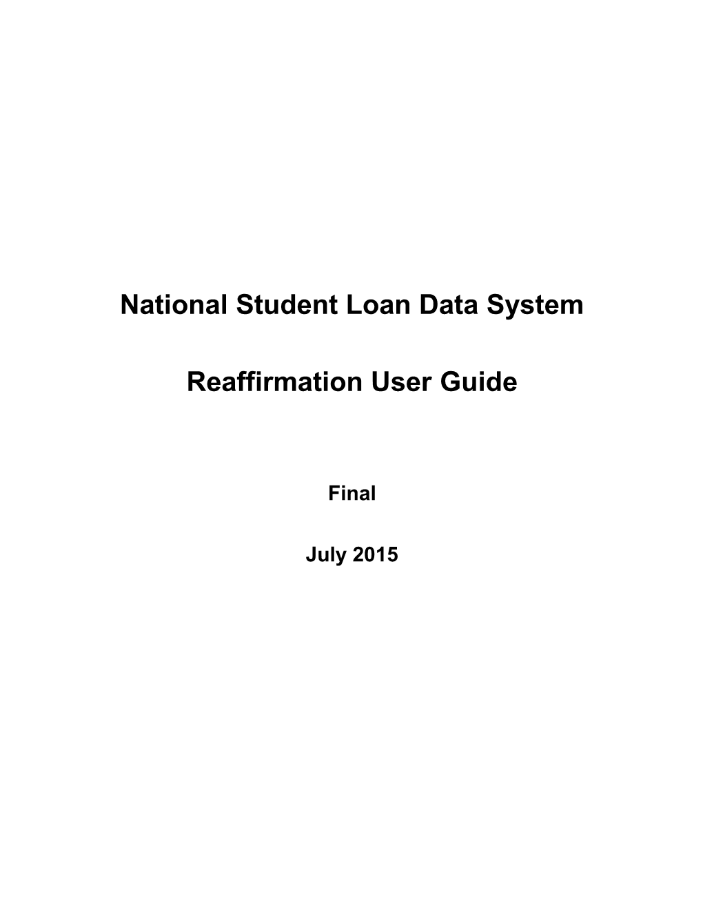 Nationalstudentloan Data System