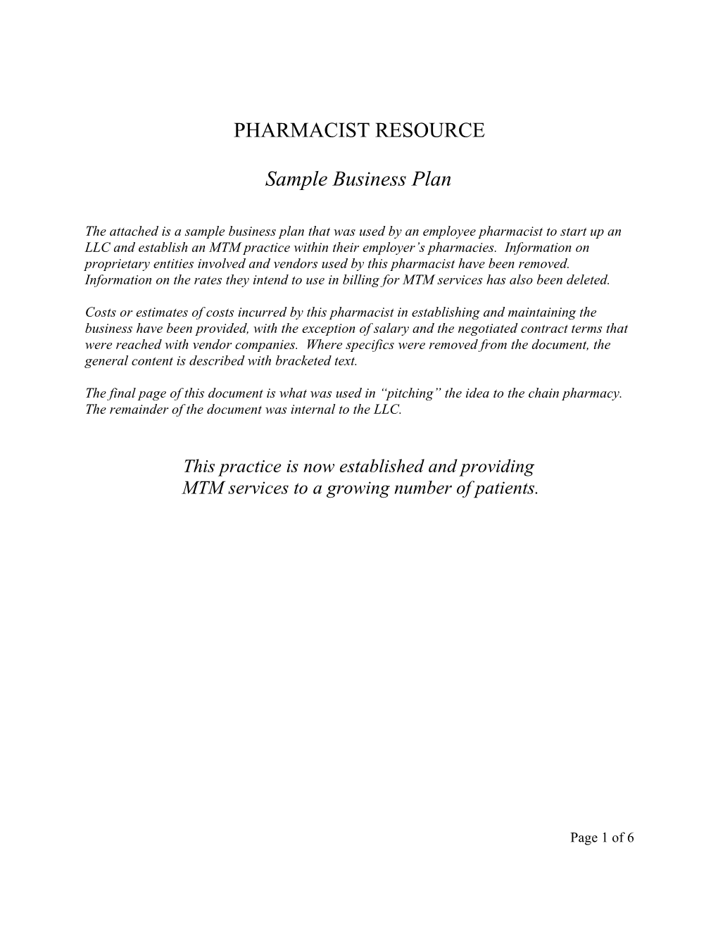 Pharmacist Resource