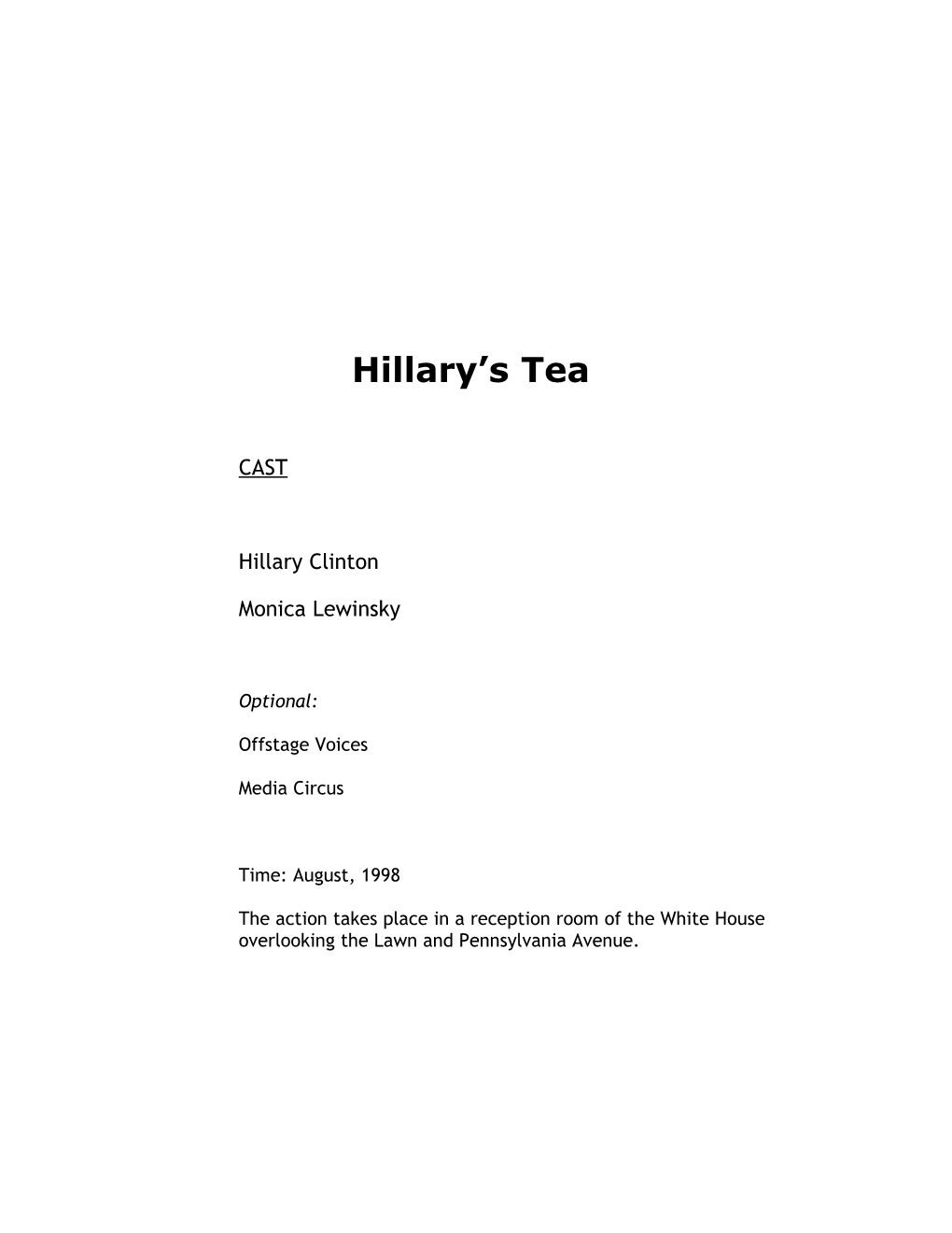 Mucci Hillary S Tea P.1