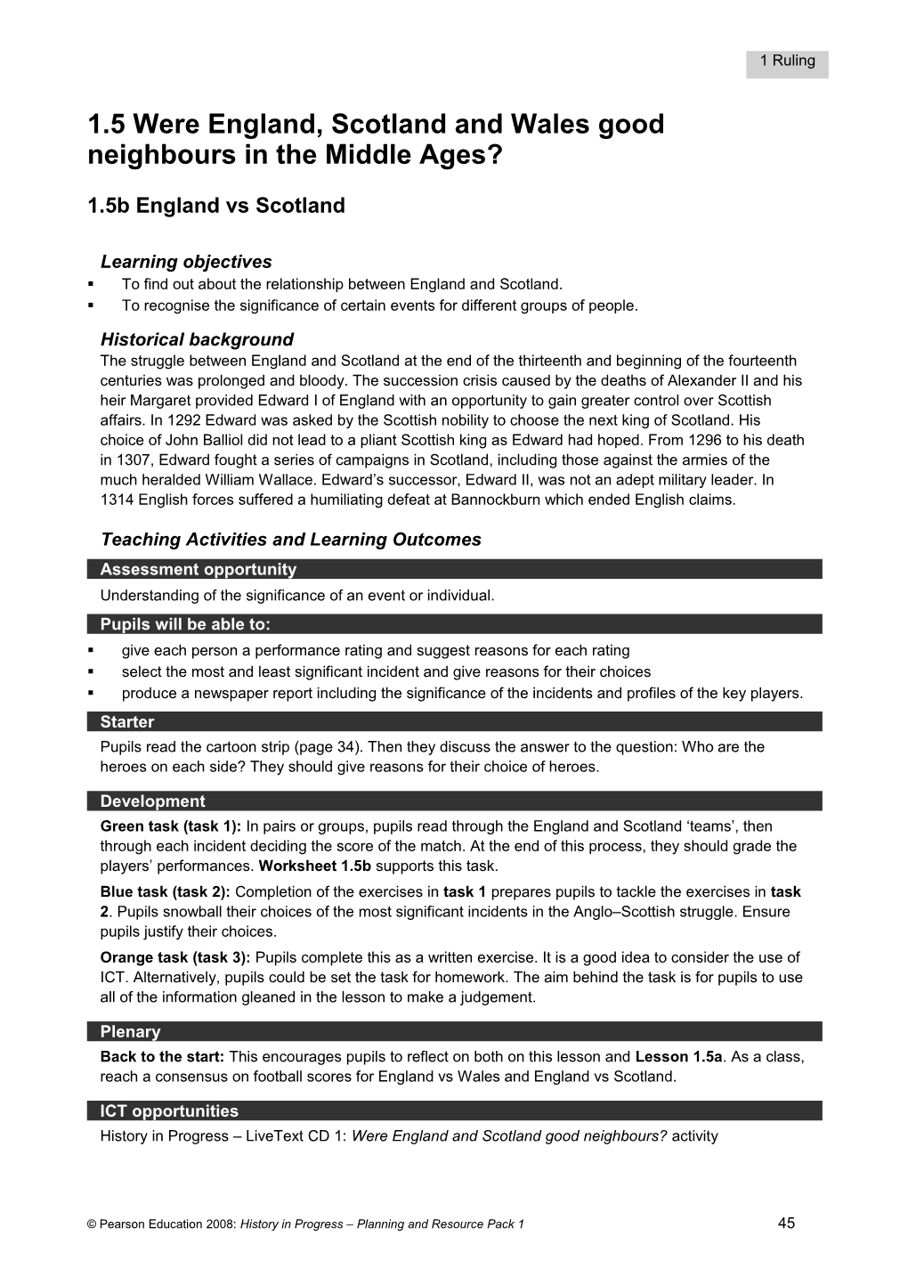 Activity Notes Lesson 4D V