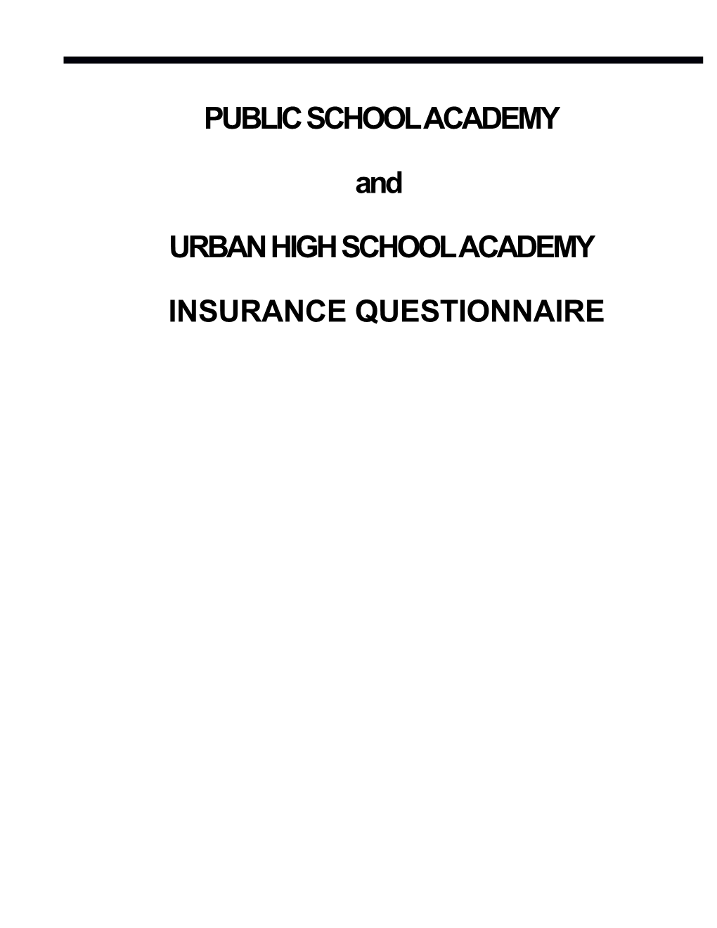 Urban High School Academy