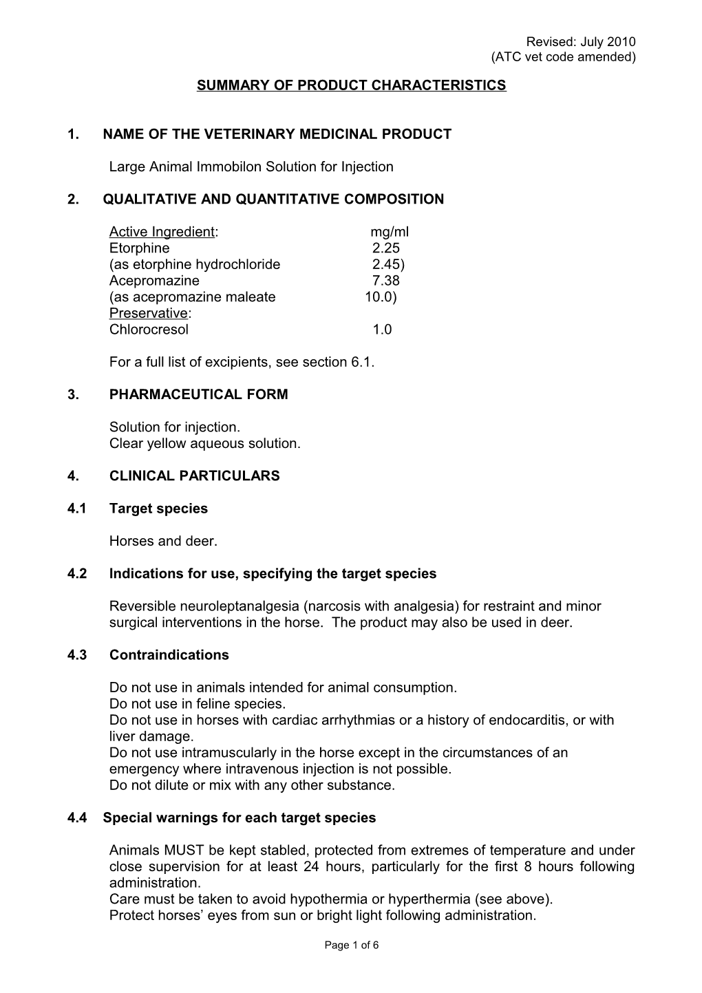 Summary of Product Characteristics s3