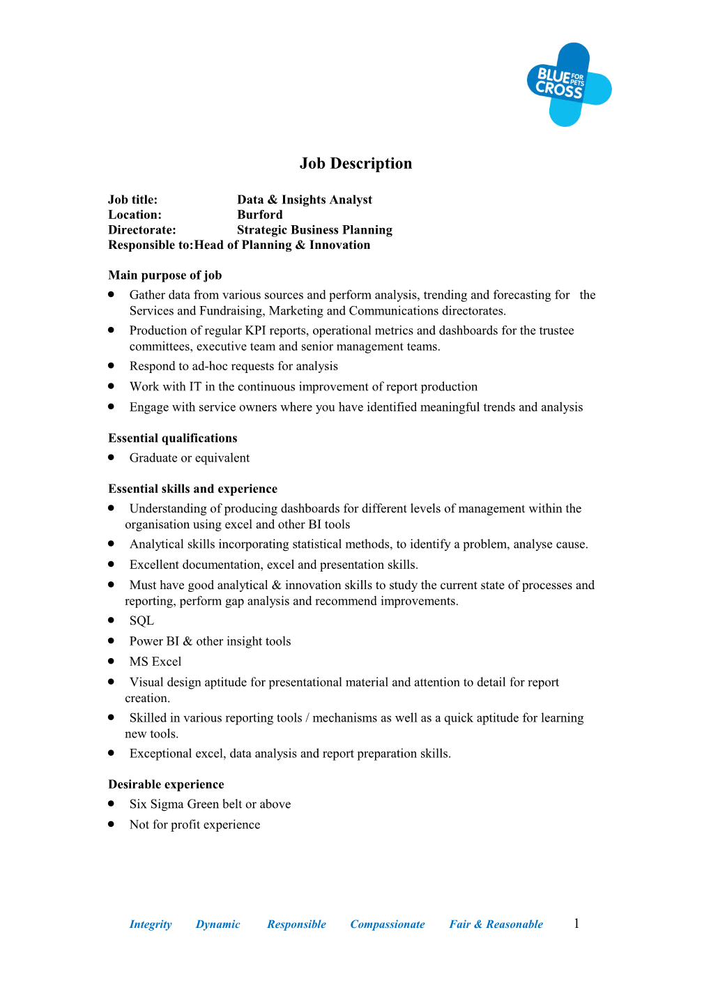 Job Description Template 2013 V1