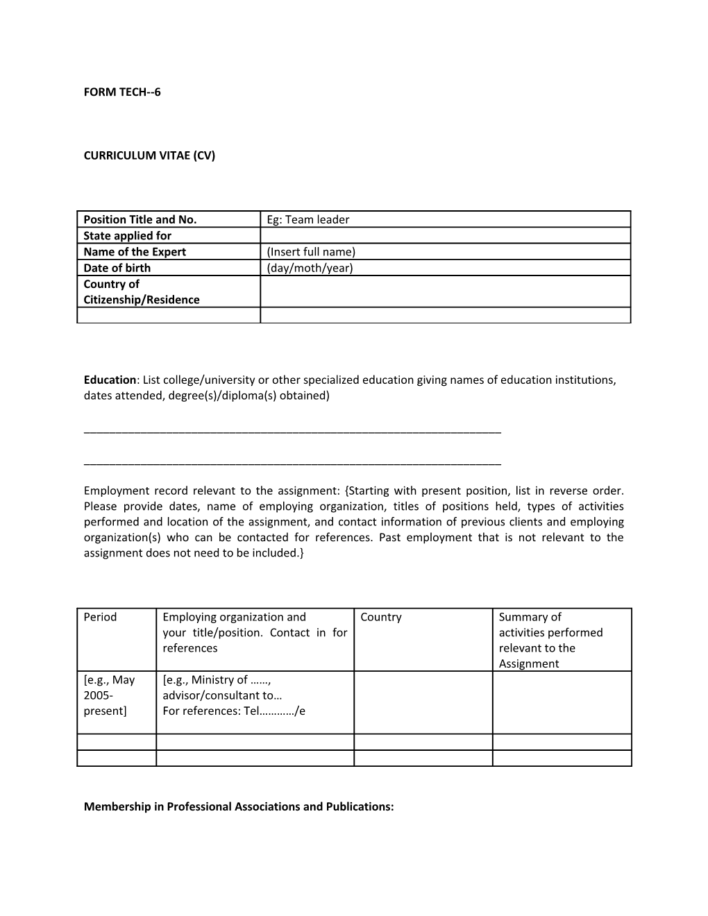 Curriculum Vitae (Cv) s3