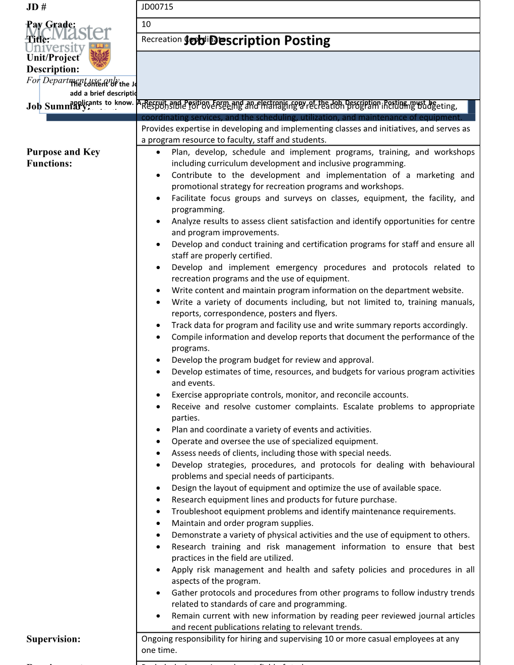 Facilitate Focus Groups and Surveys on Classes, Equipment, the Facility, and Programming