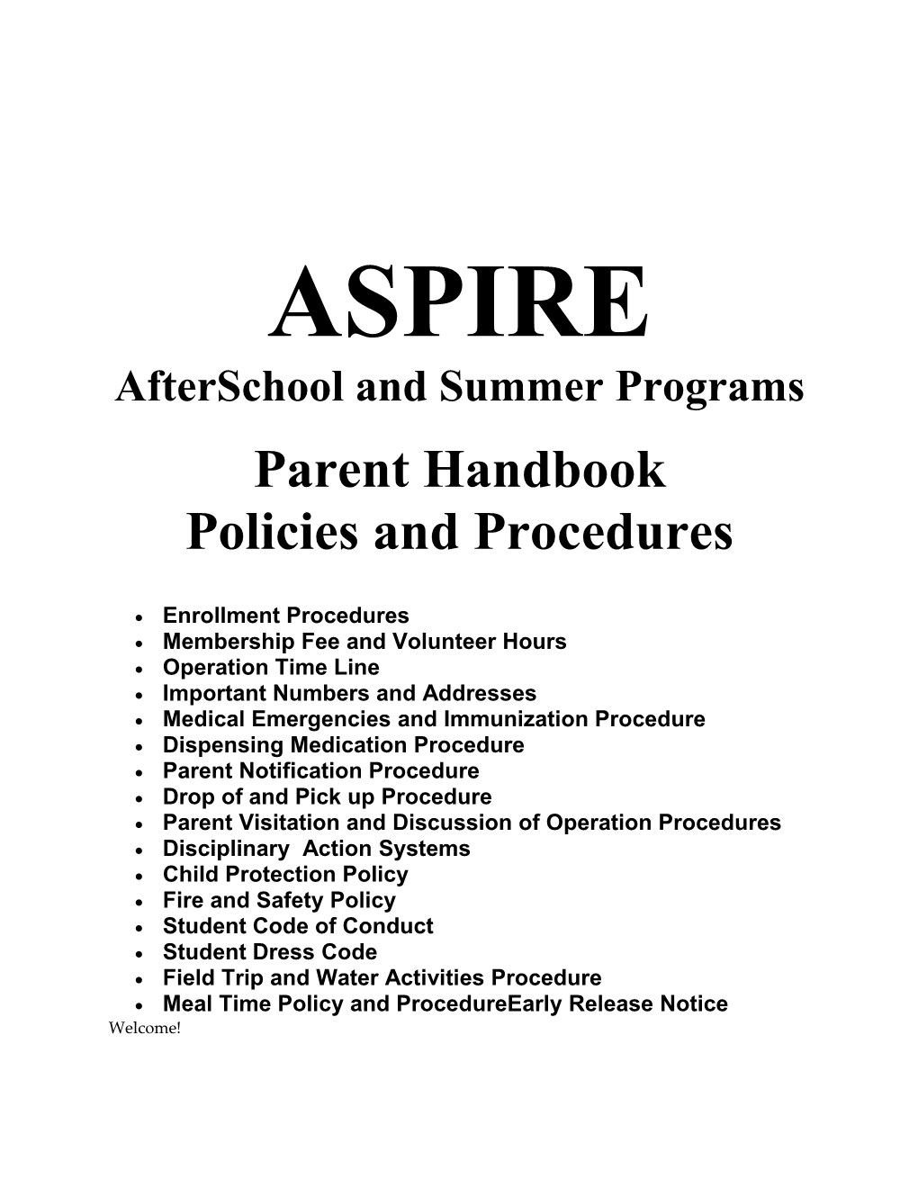 Afterschool and Summer Programs
