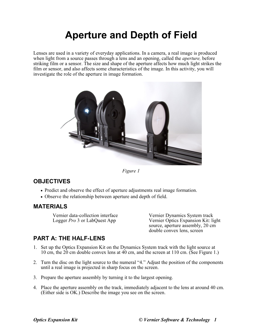 Aperture and Depth of Field