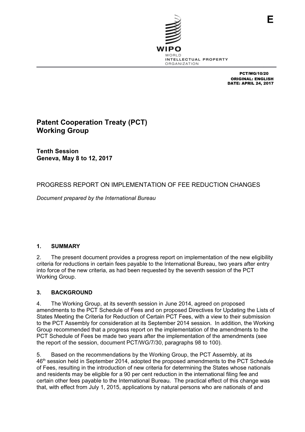 Patent Cooperation Treaty (PCT) s3