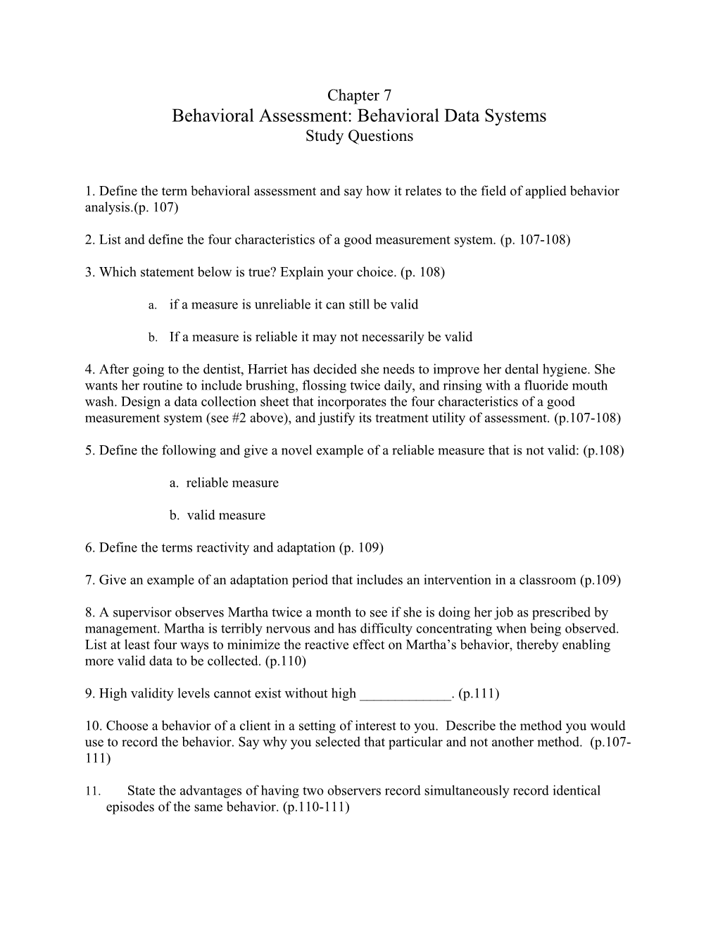 Behavioral Assessment: Behavioral Data Systems