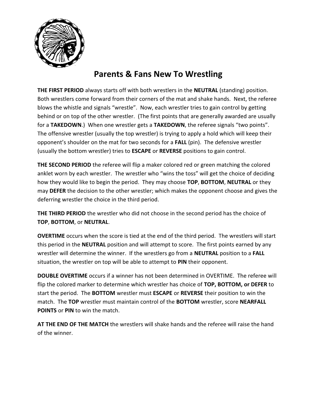 Parents & Fans New to Wrestling