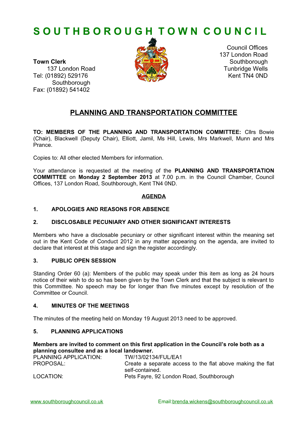 Planning and Transportation Committee s3