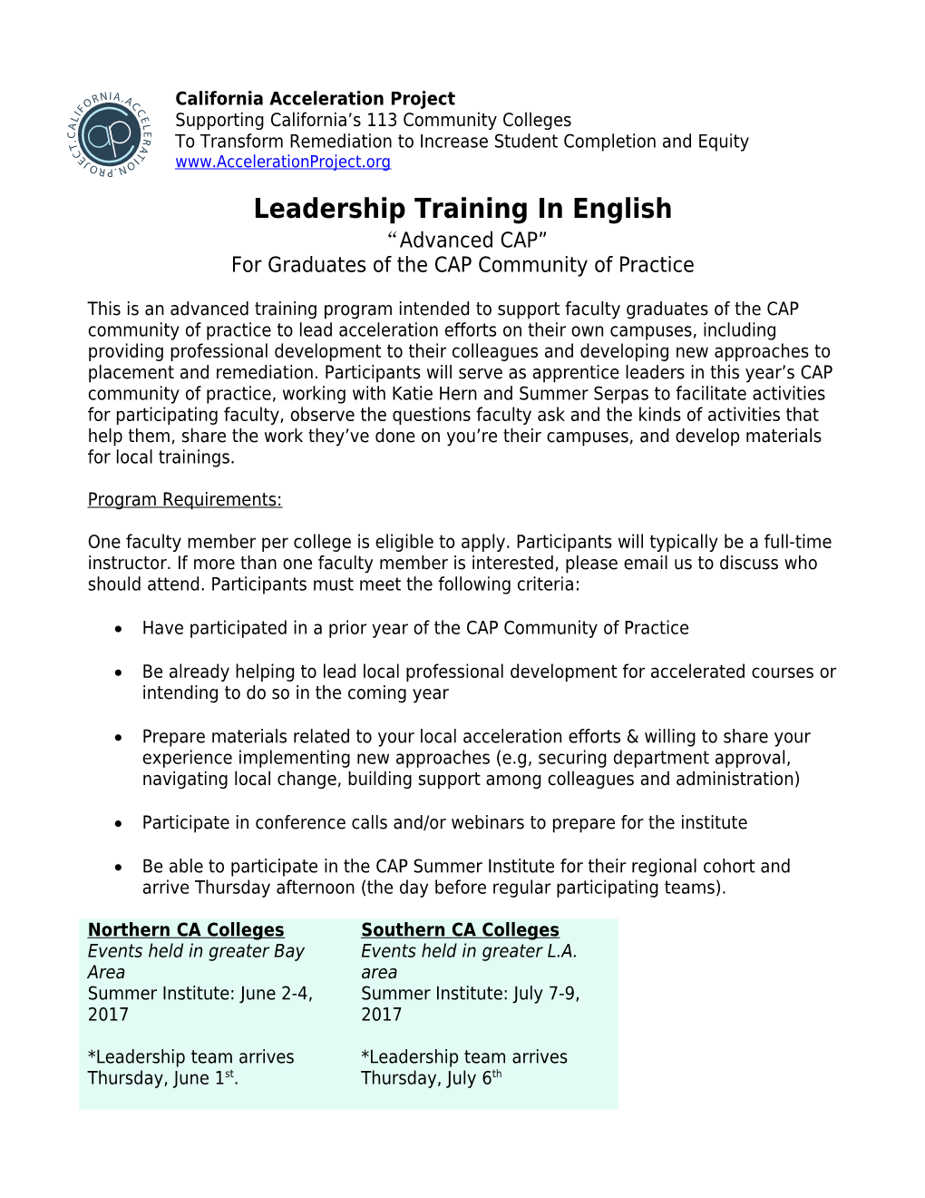 Leadership Training in English