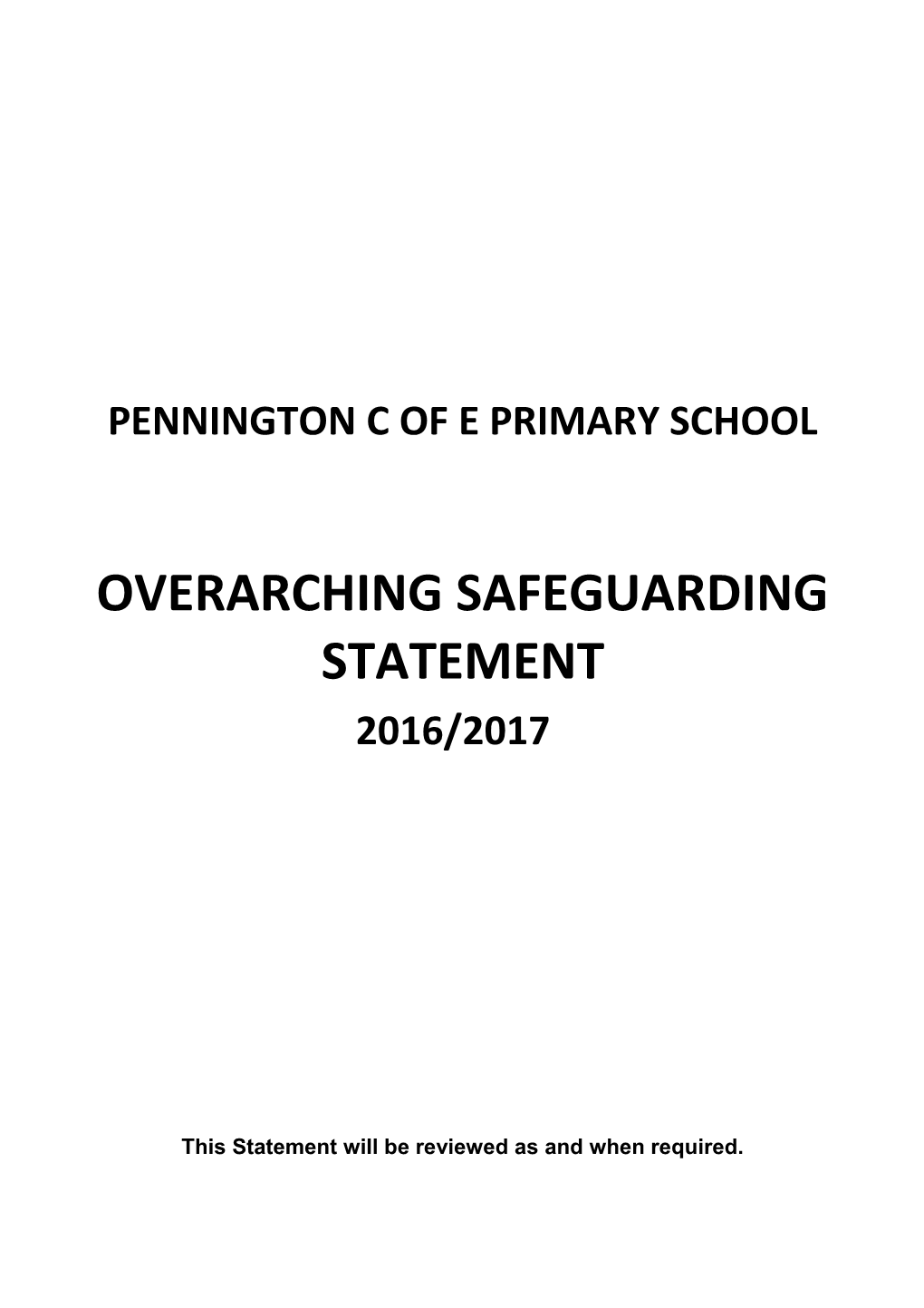 Pennington C of E Primary School