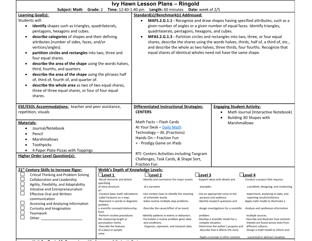 Reading, Math, 4Th Writing, 5Th Science s3