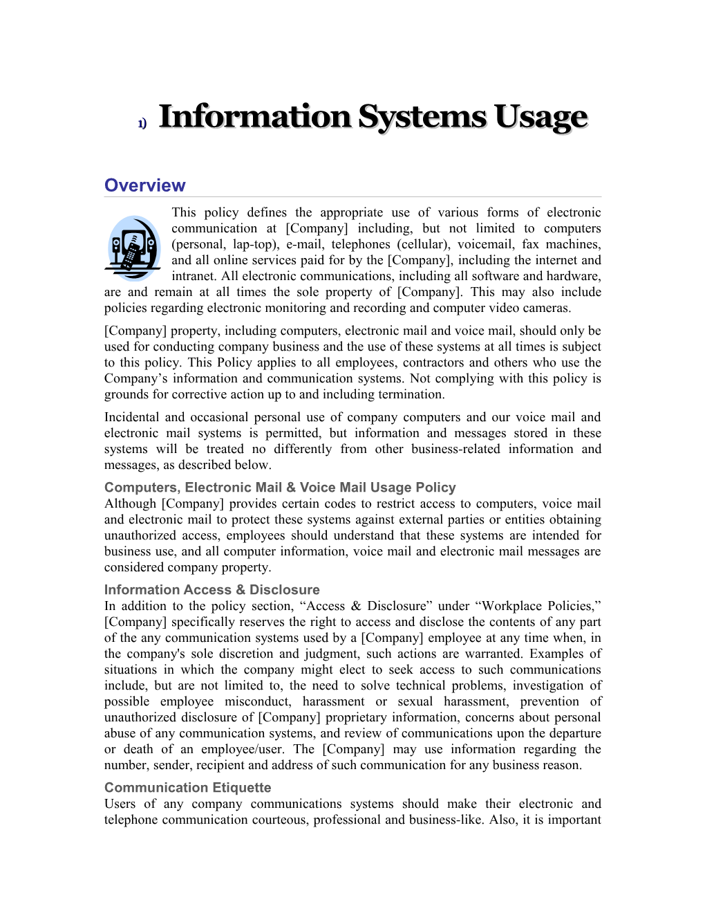 Information Systems Usage