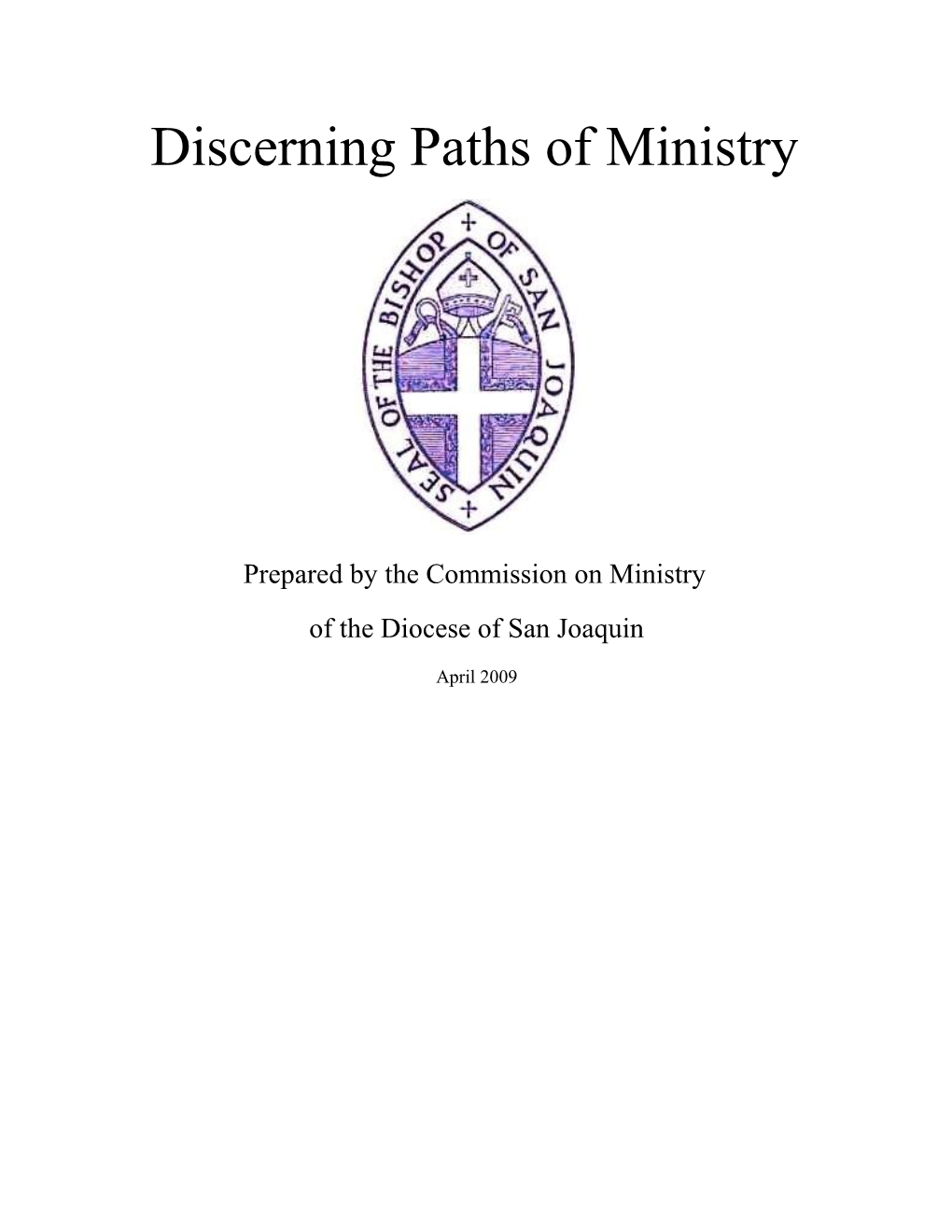 Discerning Paths of Ministry