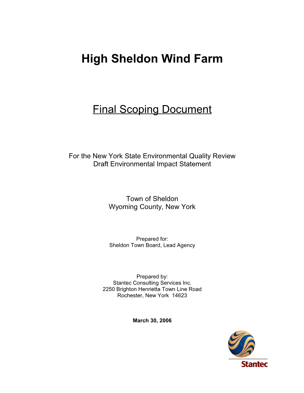 High Sheldon Wind Farm