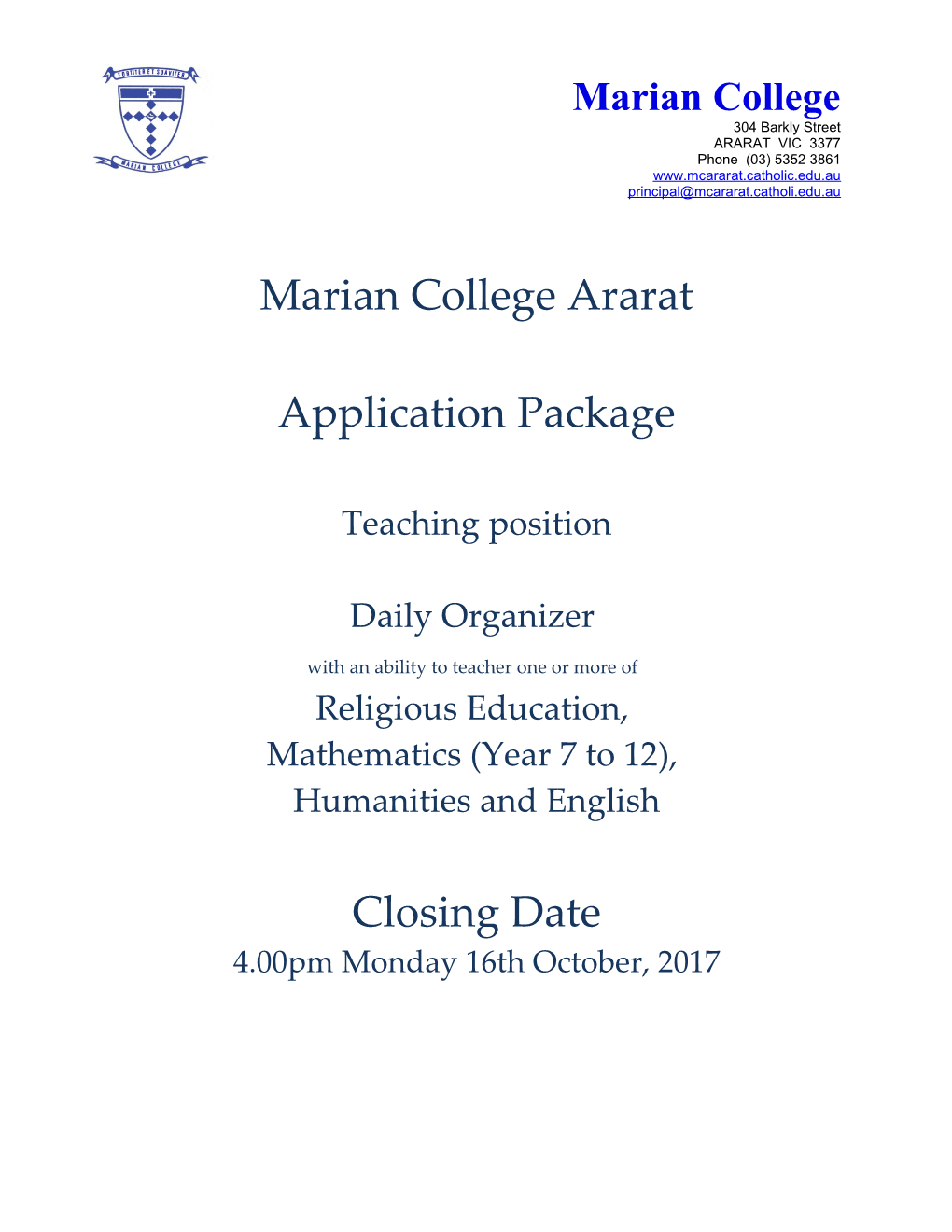 Marian College Ararat