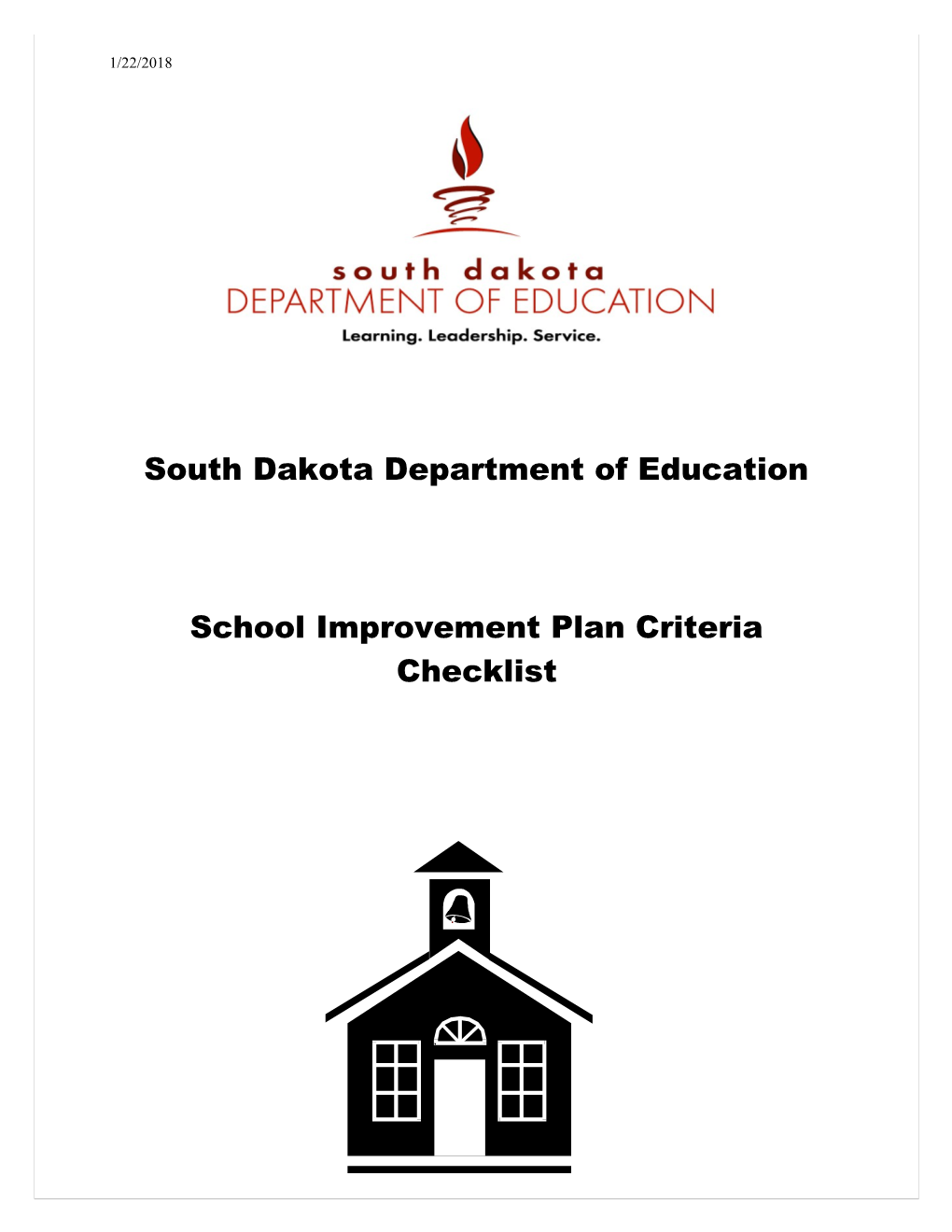 Schoolwide Plan Criteria