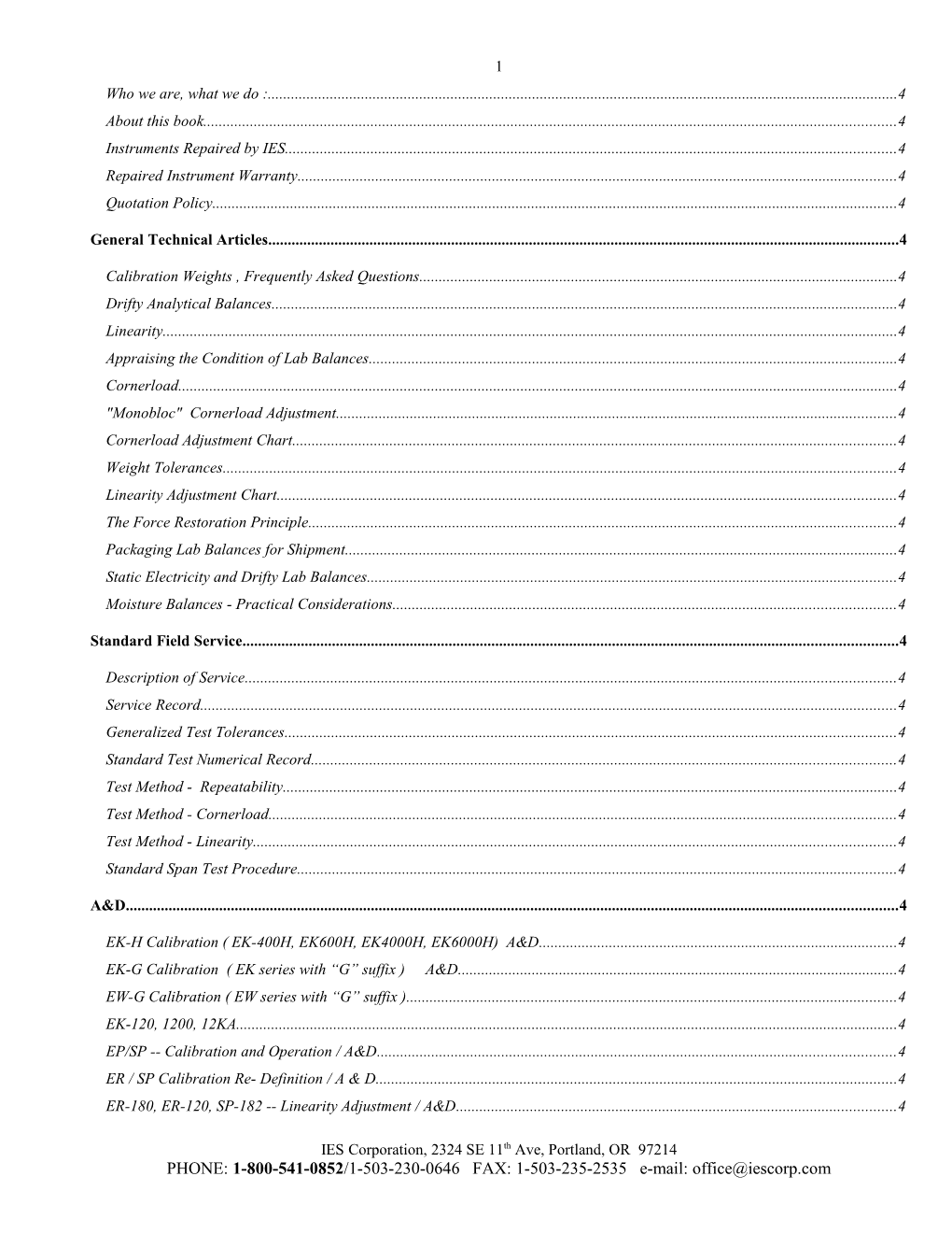 Lab Balance Handbook