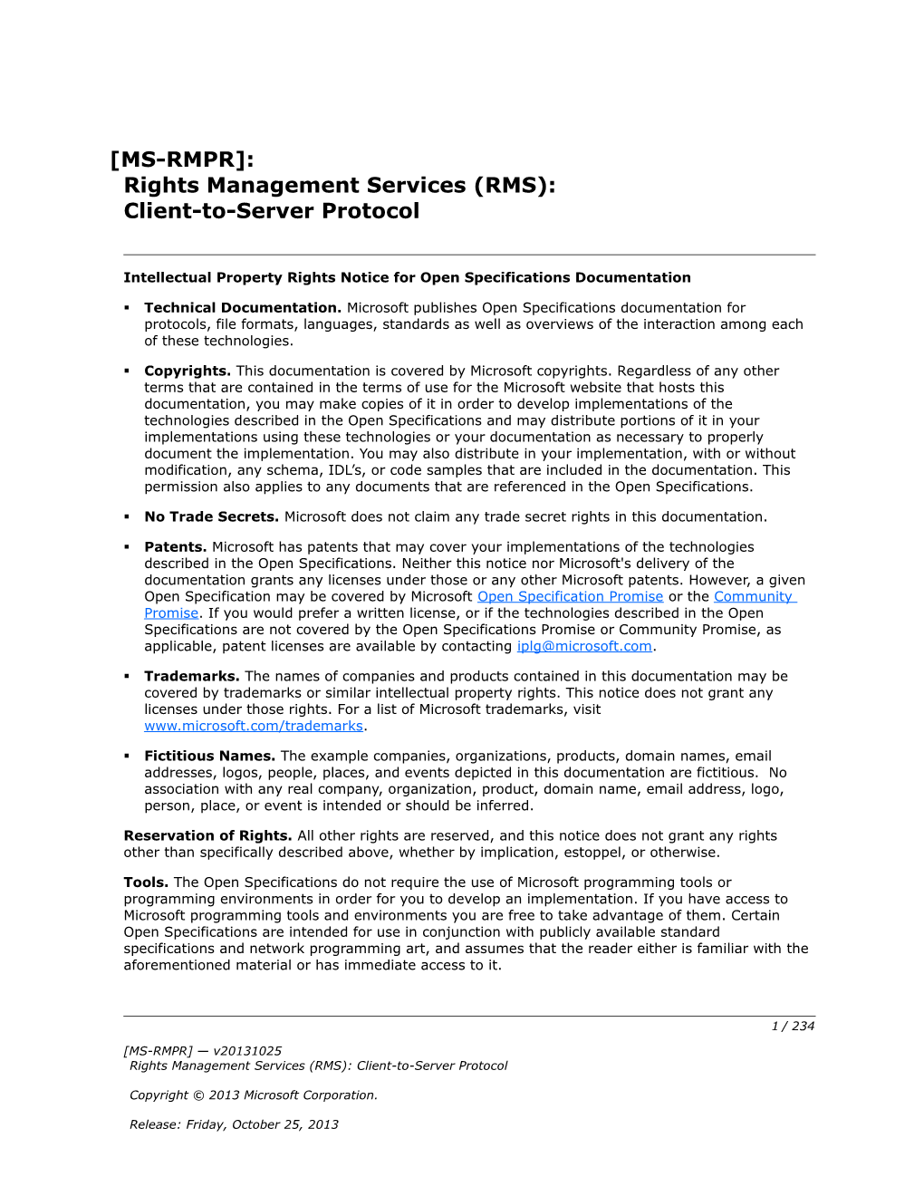 Intellectual Property Rights Notice for Open Specifications Documentation s60