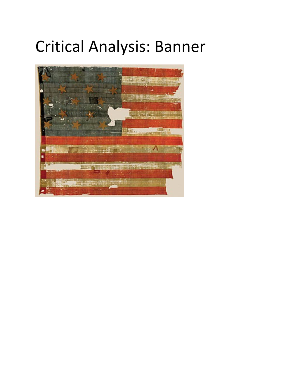 Critical Analysis: Banner