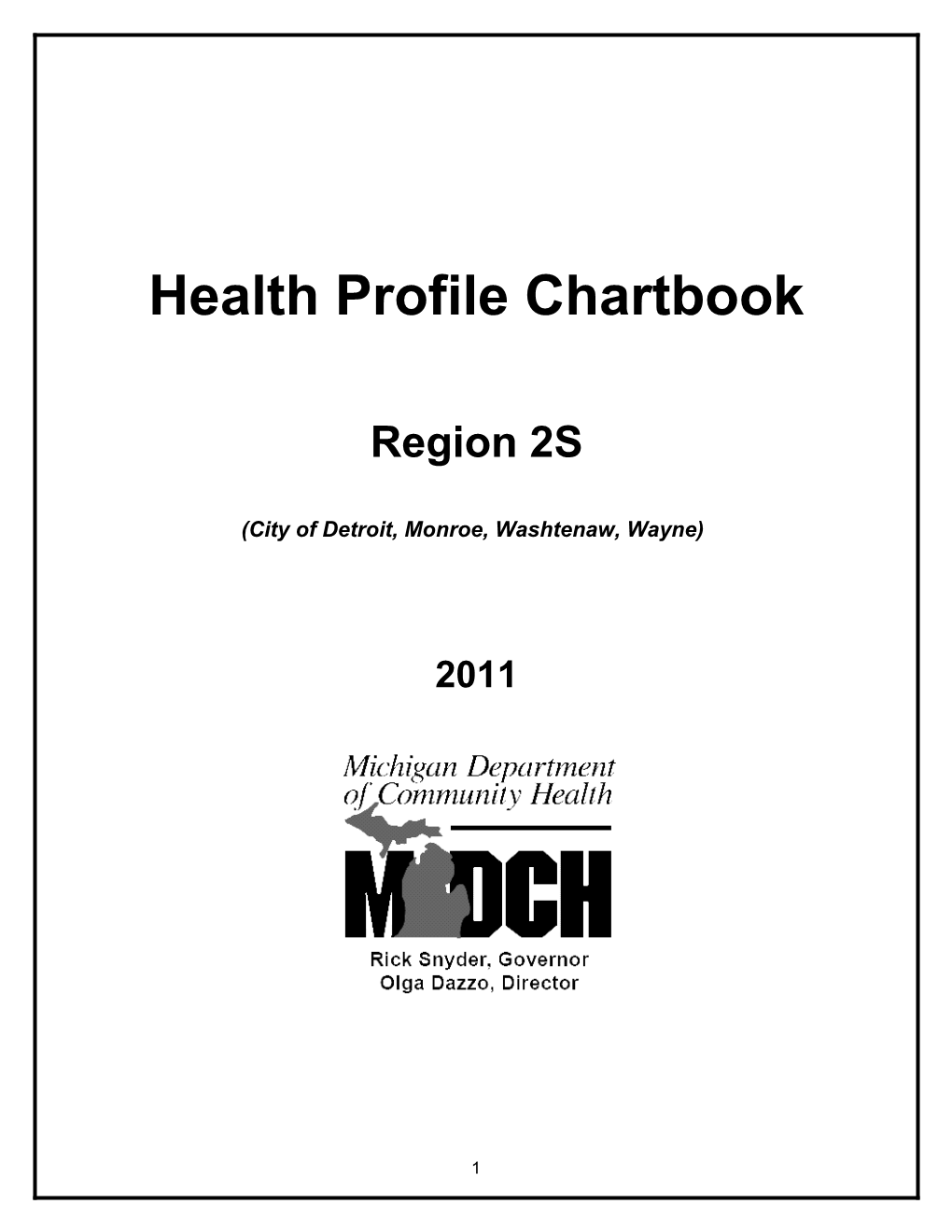 Michigan S Health Profile Chartbook s2